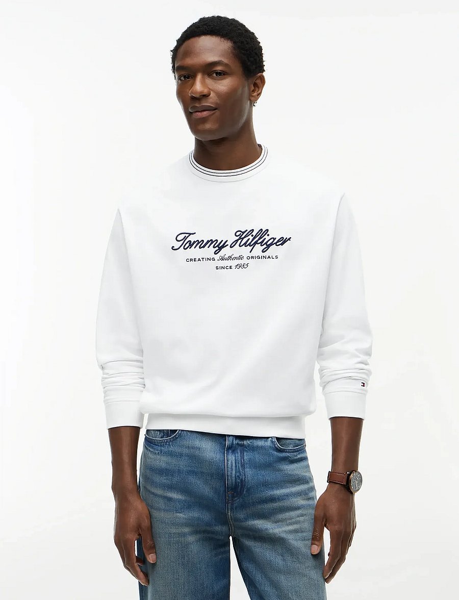 Tommy Hilfiger - NAUTICAL TIPPED COLLAR CREW - shop by occasion - white - 0