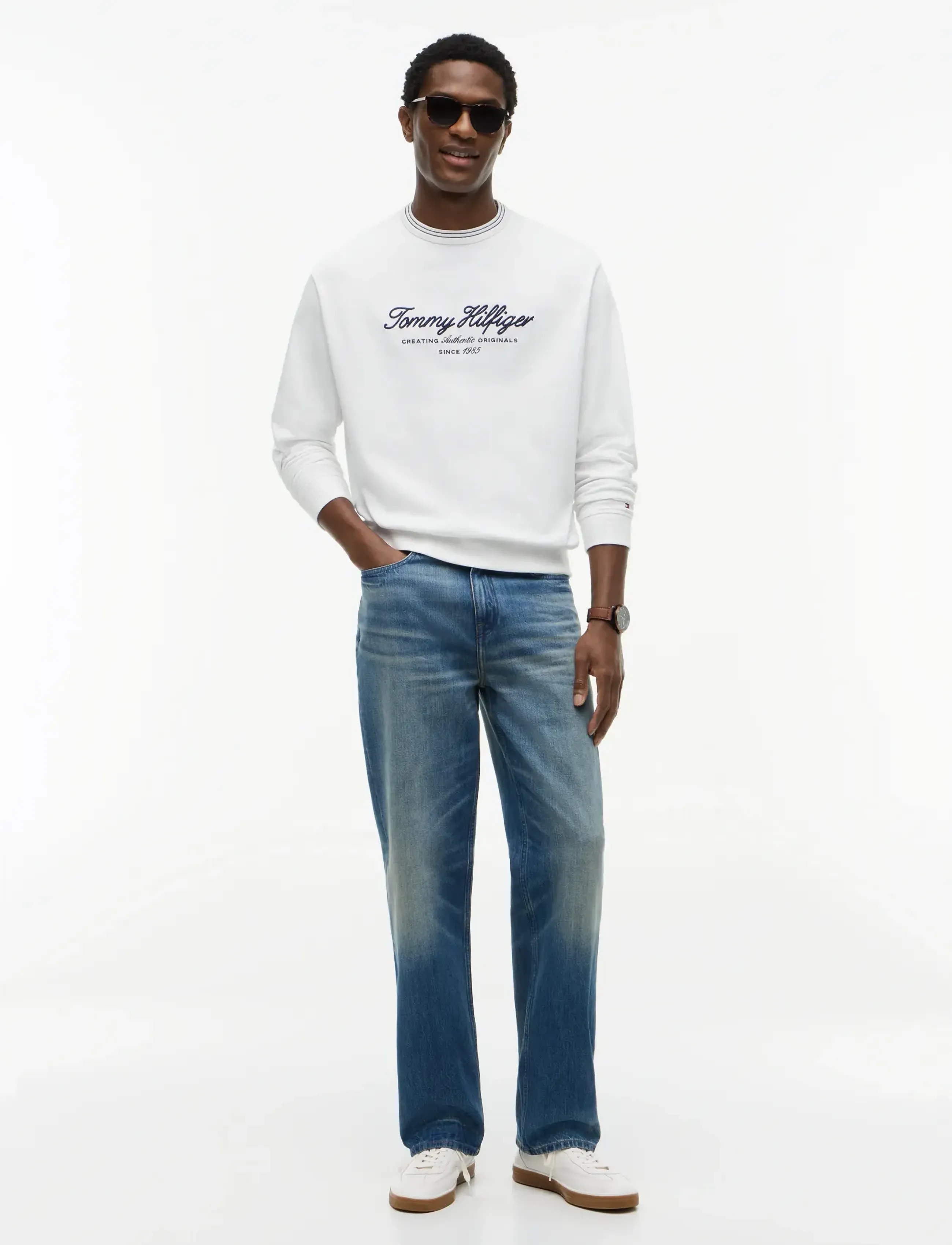 Tommy Hilfiger - NAUTICAL TIPPED COLLAR CREW - shop by occasion - white - 3