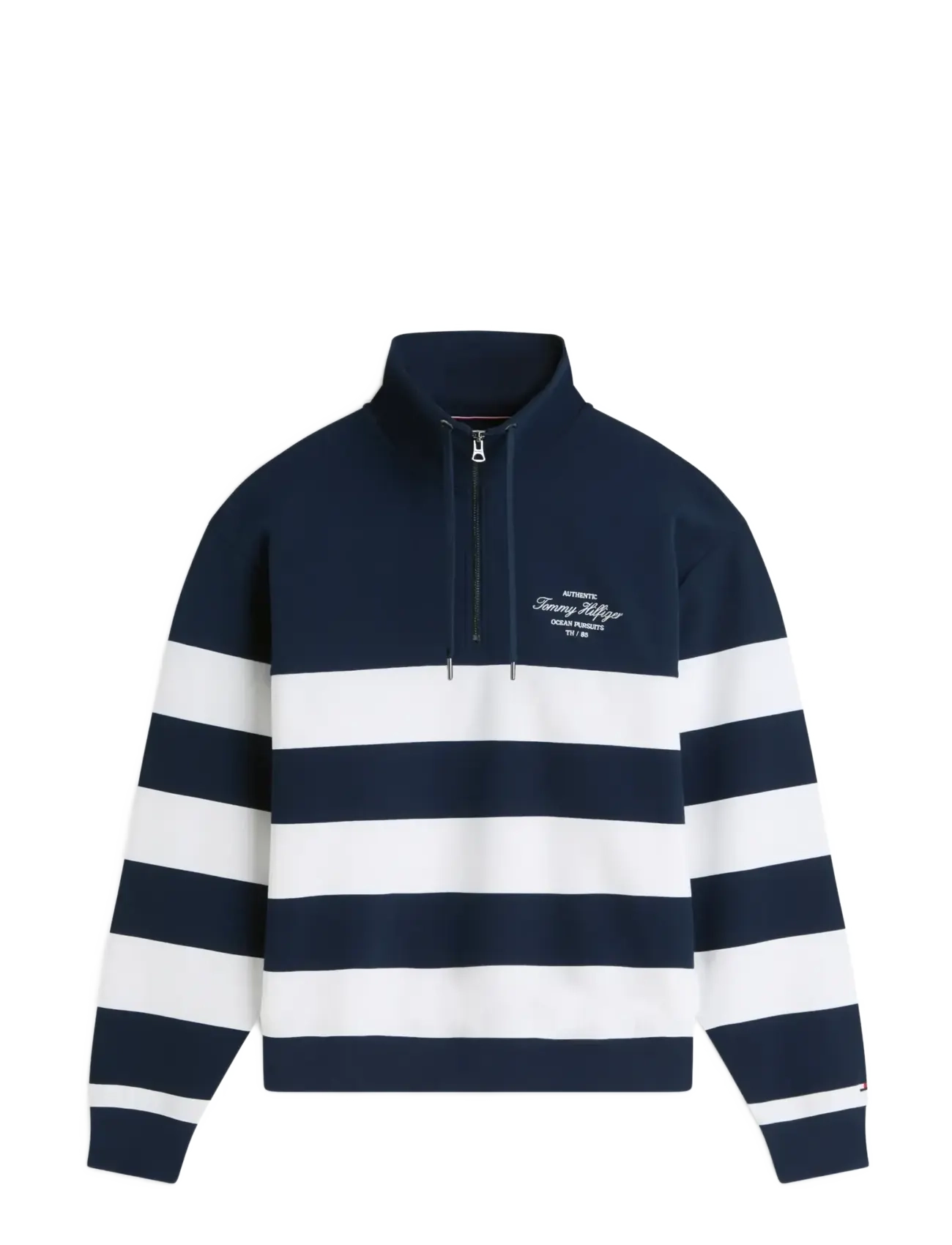 Tommy Hilfiger NAUTICAL BLOCK STRIPE 1/4 ZIP - Kudumid - CARBON NAVY / navy