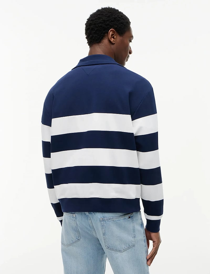 Tommy Hilfiger - NAUTICAL BLOCK STRIPE 1/4 ZIP - halfzip strik - carbon navy - 2
