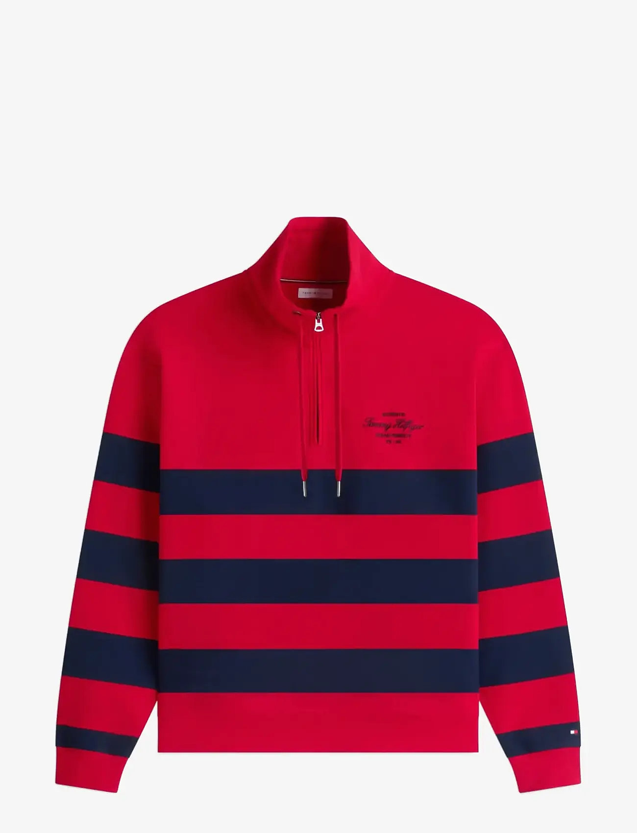 Tommy Hilfiger - NAUTICAL BLOCK STRIPE 1/4 ZIP - halfzip strik - medium red - 0
