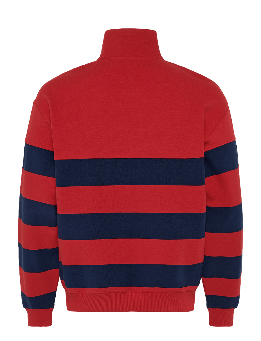 Tommy Hilfiger - NAUTICAL BLOCK STRIPE 1/4 ZIP - pullover mit halbem reißverschluss - medium red - 2