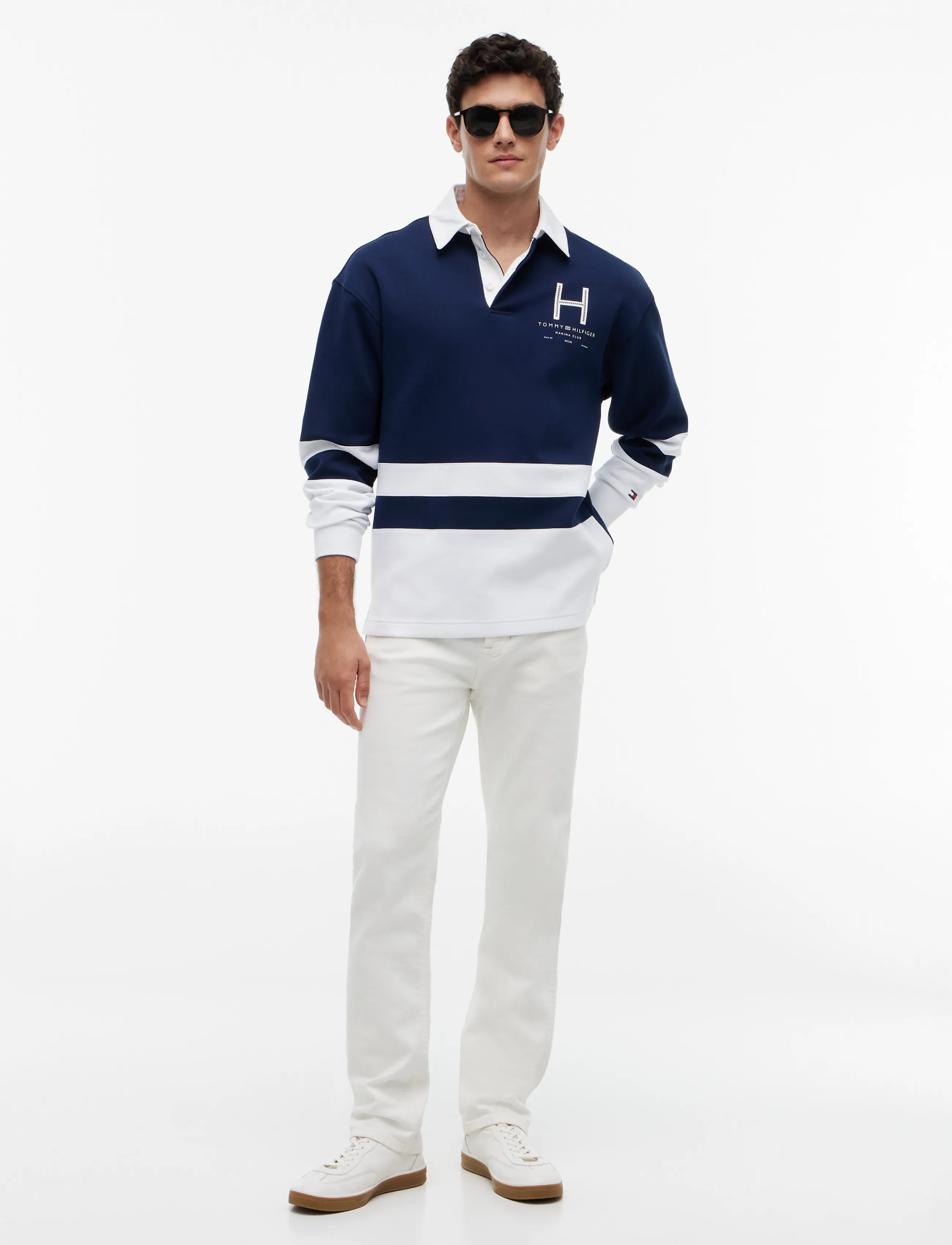 Tommy Hilfiger - SAIL RUGBY SHIRT - carbon navy   multi - 4