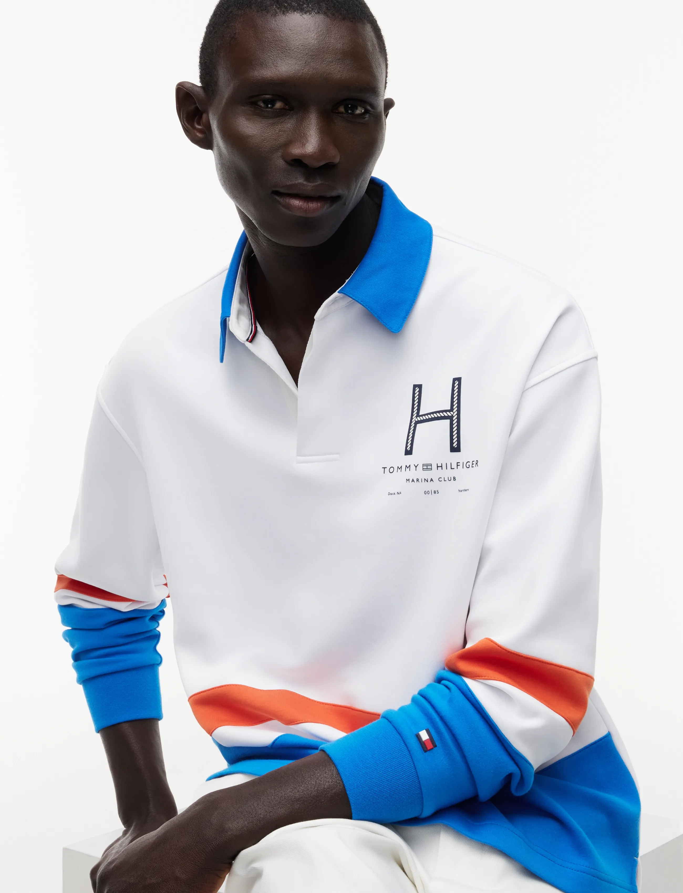 Tommy Hilfiger - SAIL RUGBY SHIRT - long-sleeved polos - white   multi - 3