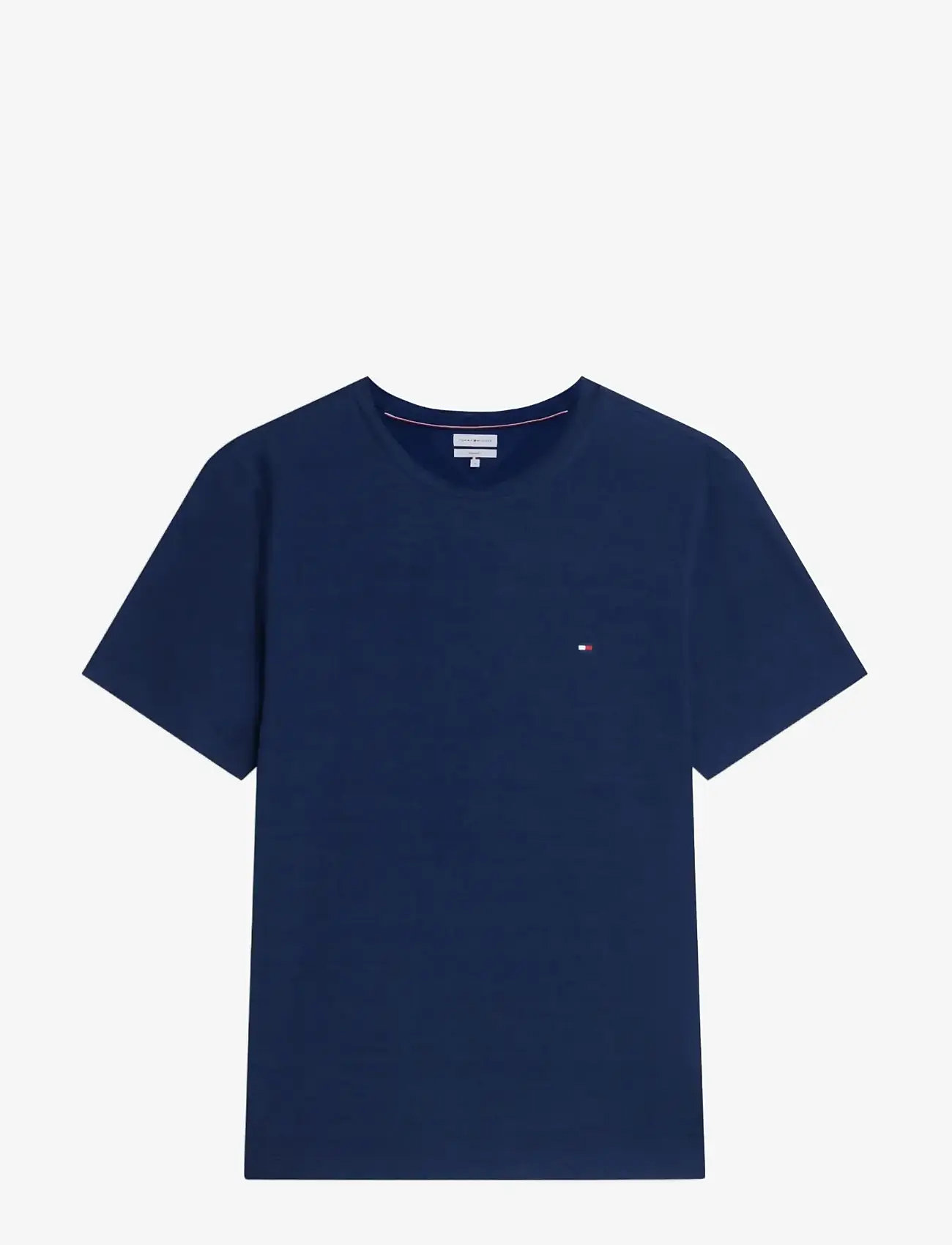 Tommy Hilfiger - LINEN REGULAR TEE - kortærmede t-shirts - carbon navy - 1