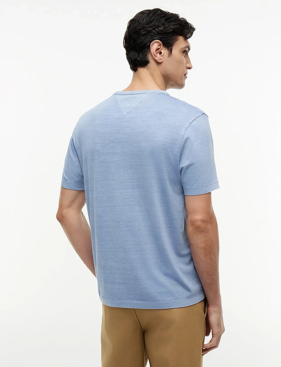 Tommy Hilfiger - GARMENT DYE POCKET REGULAR TEE - lühikeste varrukatega t-särgid - brisk blue - 2