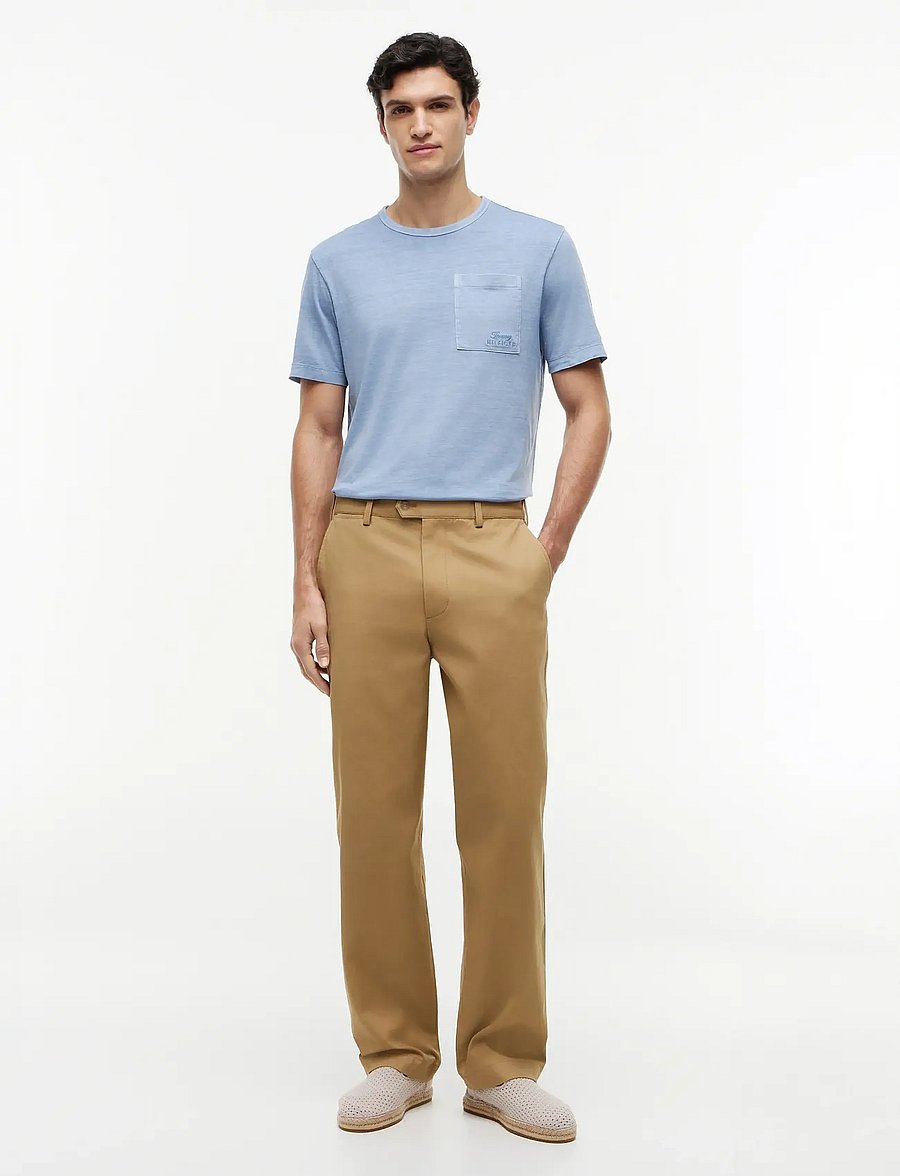 Tommy Hilfiger - GARMENT DYE POCKET REGULAR TEE - lühikeste varrukatega t-särgid - brisk blue - 4