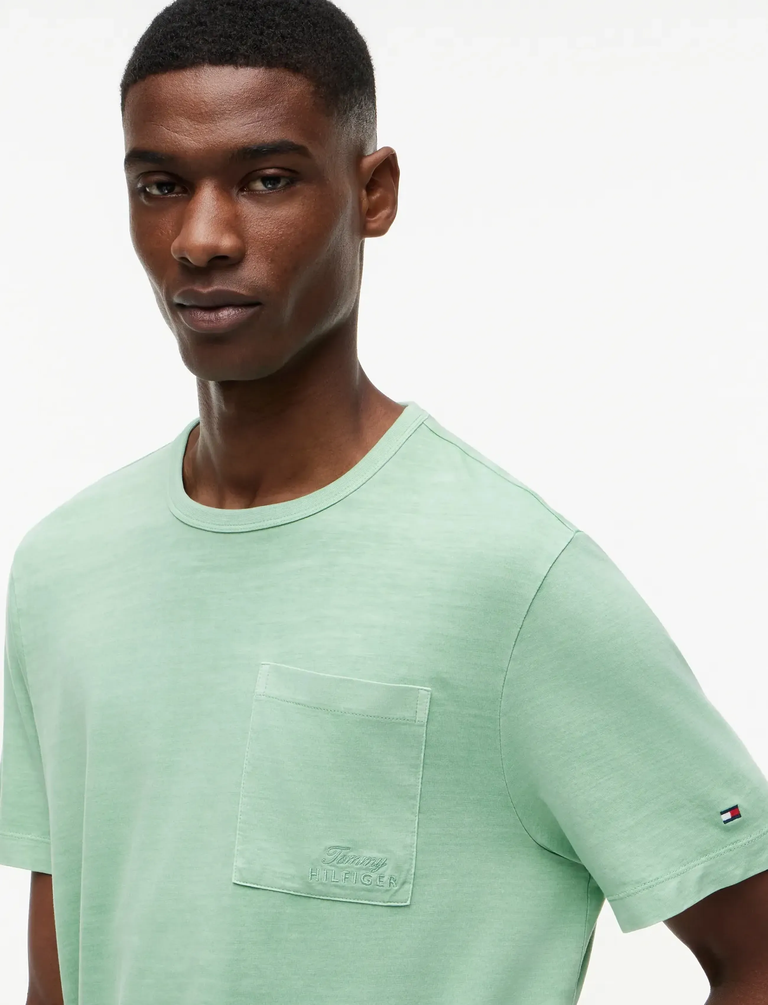 Tommy Hilfiger - GARMENT DYE POCKET REGULAR TEE - kurzärmelig - cut grass - 3