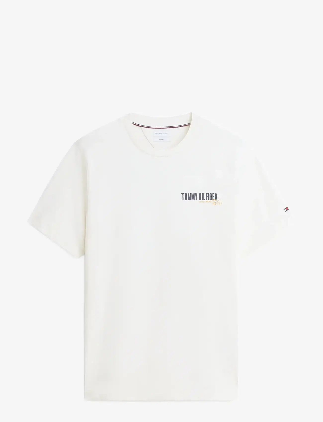 Tommy Hilfiger - SUMMER BACK GRAPHIC REGULAR TEE - kortærmede t-shirts - ivory petal - 1