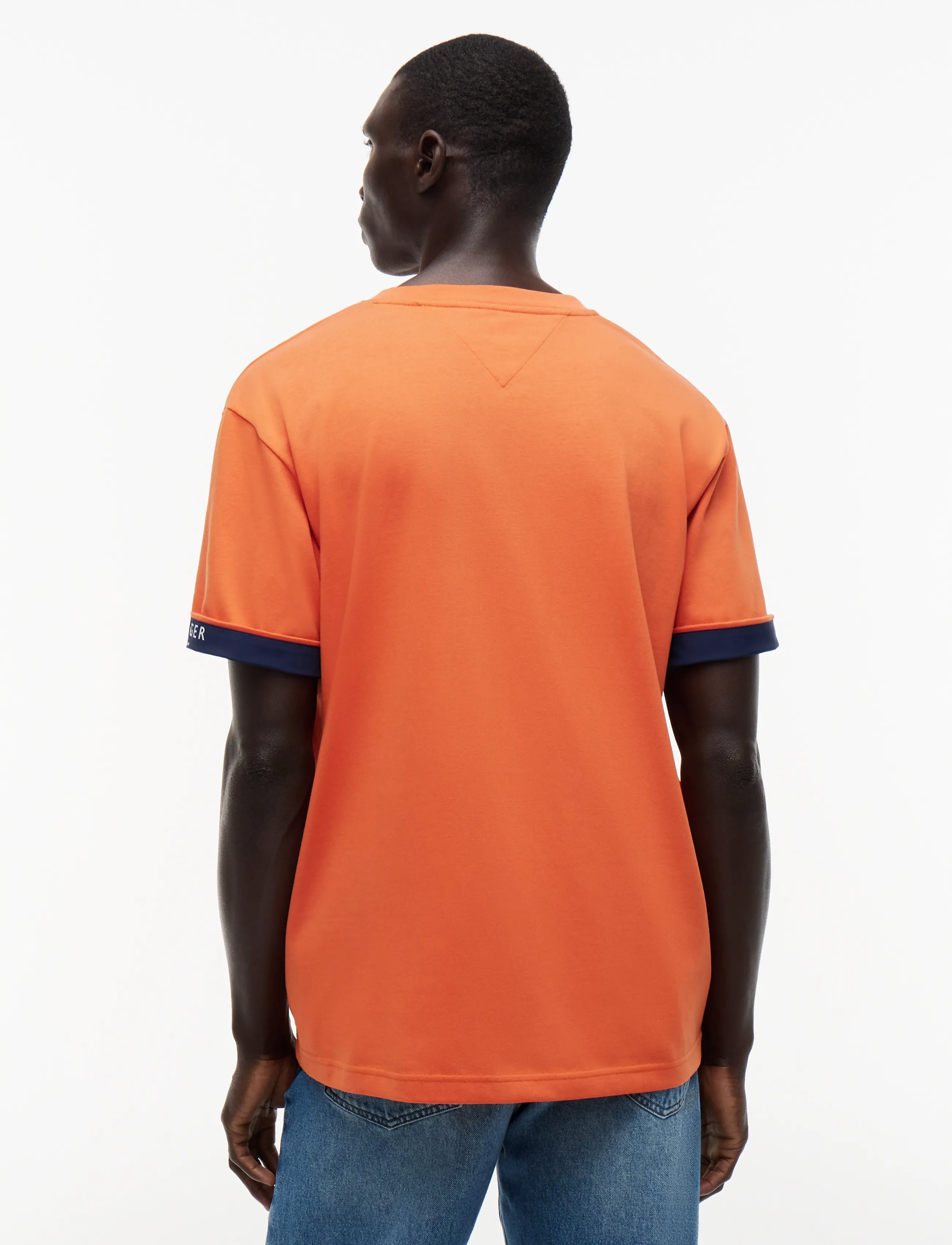Tommy Hilfiger - SAIL MIX MEDIA CUFF REGULAR TEE - lühikeste varrukatega t-särgid - brilliant orange - 2
