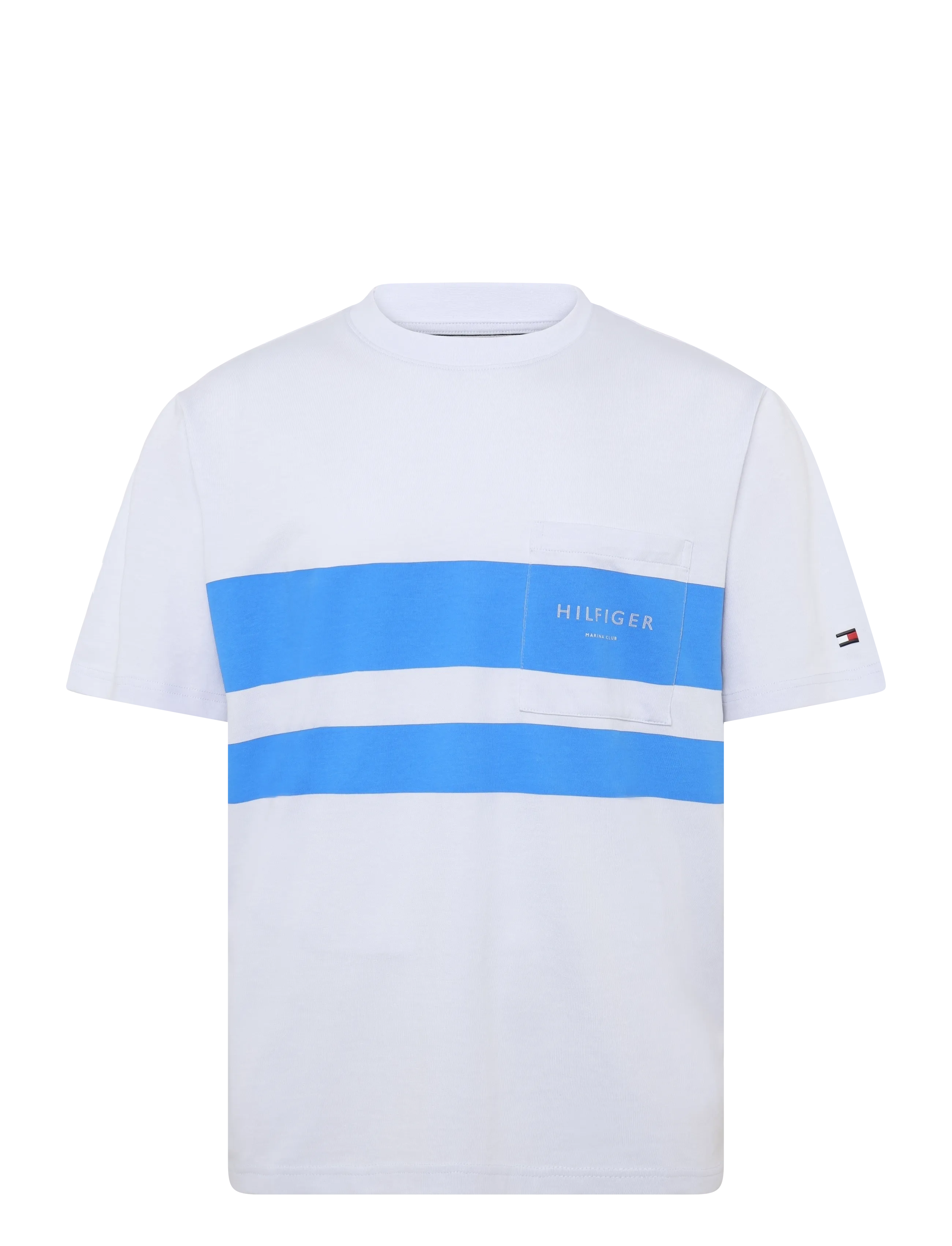 Tommy Hilfiger SAIL COLORBLOCK RELAXED TEE - Kleidung - WHITE / white