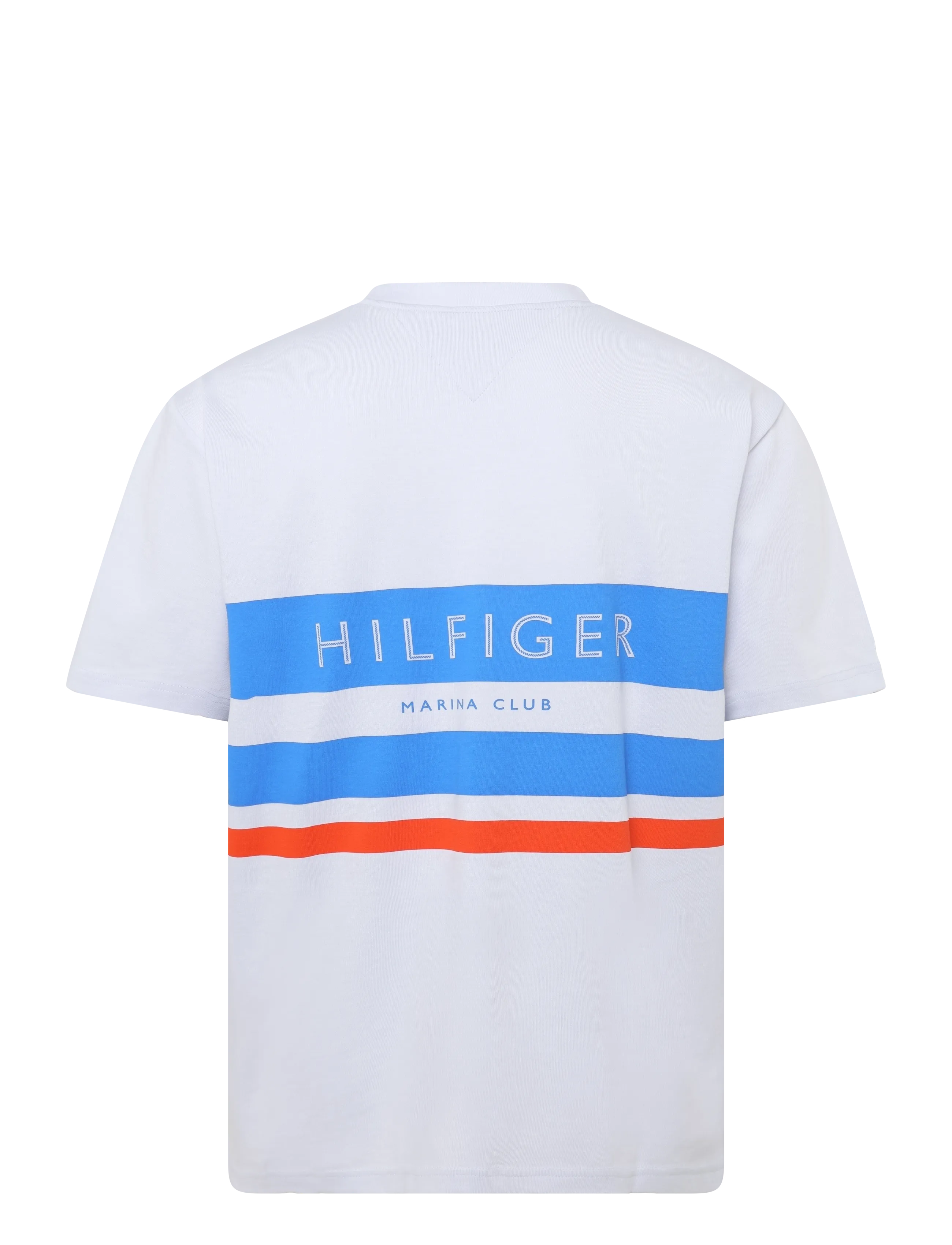Tommy Hilfiger - SAIL COLORBLOCK RELAXED TEE - kurzärmelige t-shirts - white - 1