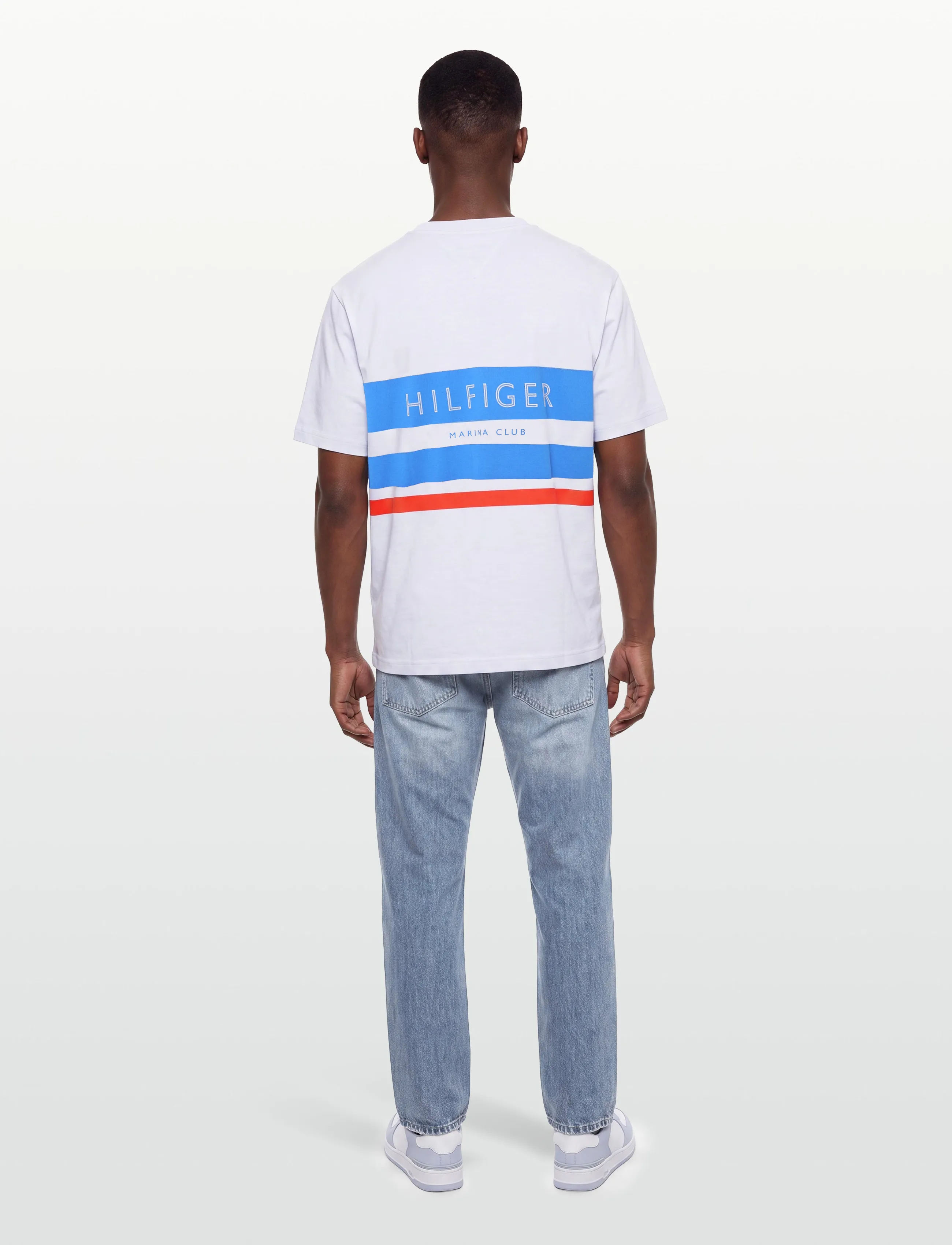 Tommy Hilfiger - SAIL COLORBLOCK RELAXED TEE - kortærmede t-shirts - white - 4