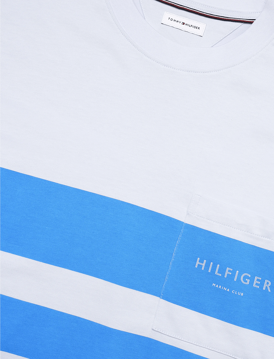Tommy Hilfiger - SAIL COLORBLOCK RELAXED TEE - kurzärmelige t-shirts - white - 2