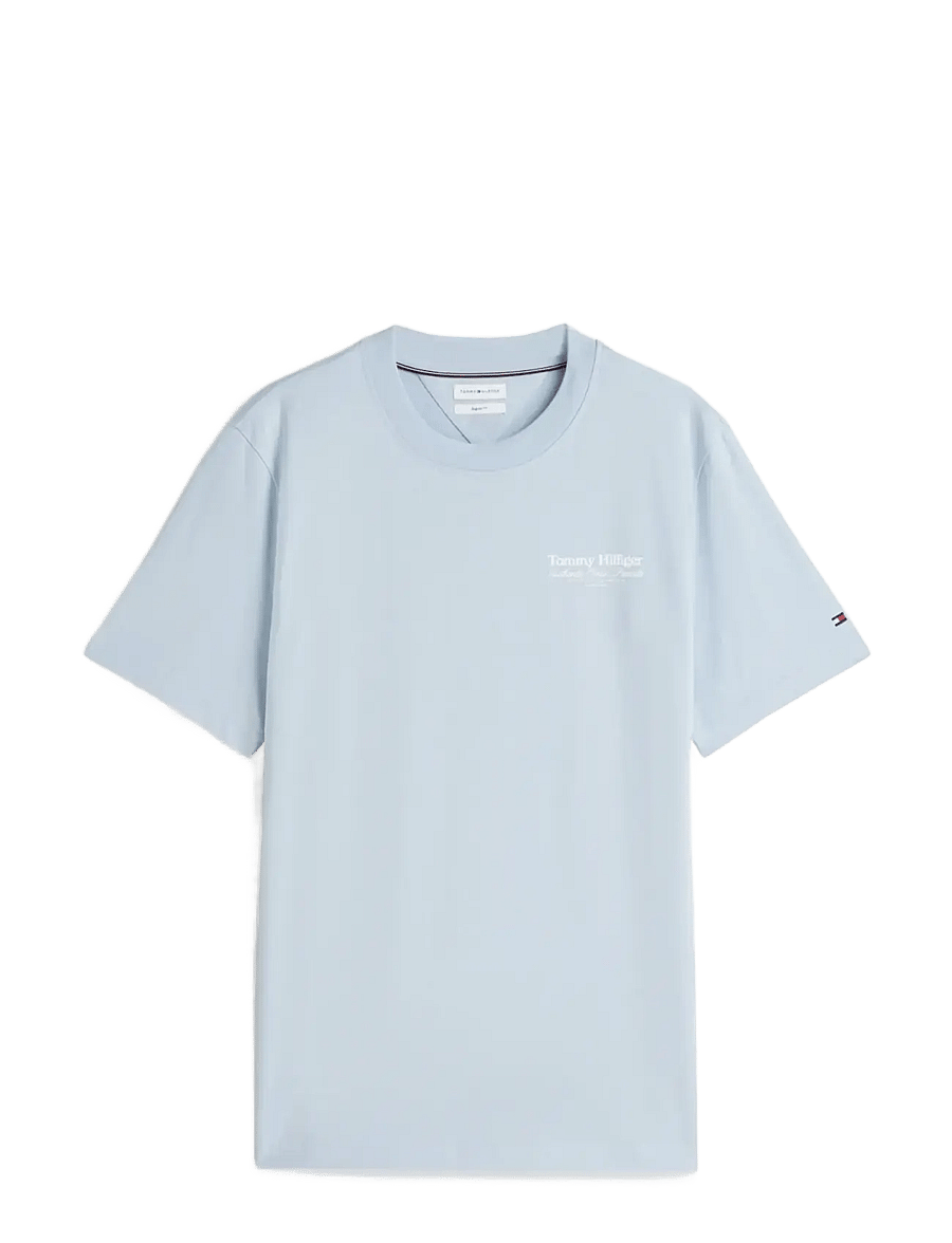Tommy Hilfiger - NAUTICAL BACK GRAPHIC REG TEE - short-sleeved t-shirts - breezy blue - 1