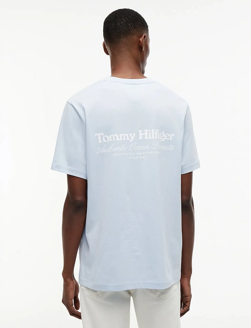 Tommy Hilfiger - NAUTICAL BACK GRAPHIC REG TEE - kortærmede t-shirts - breezy blue - 2