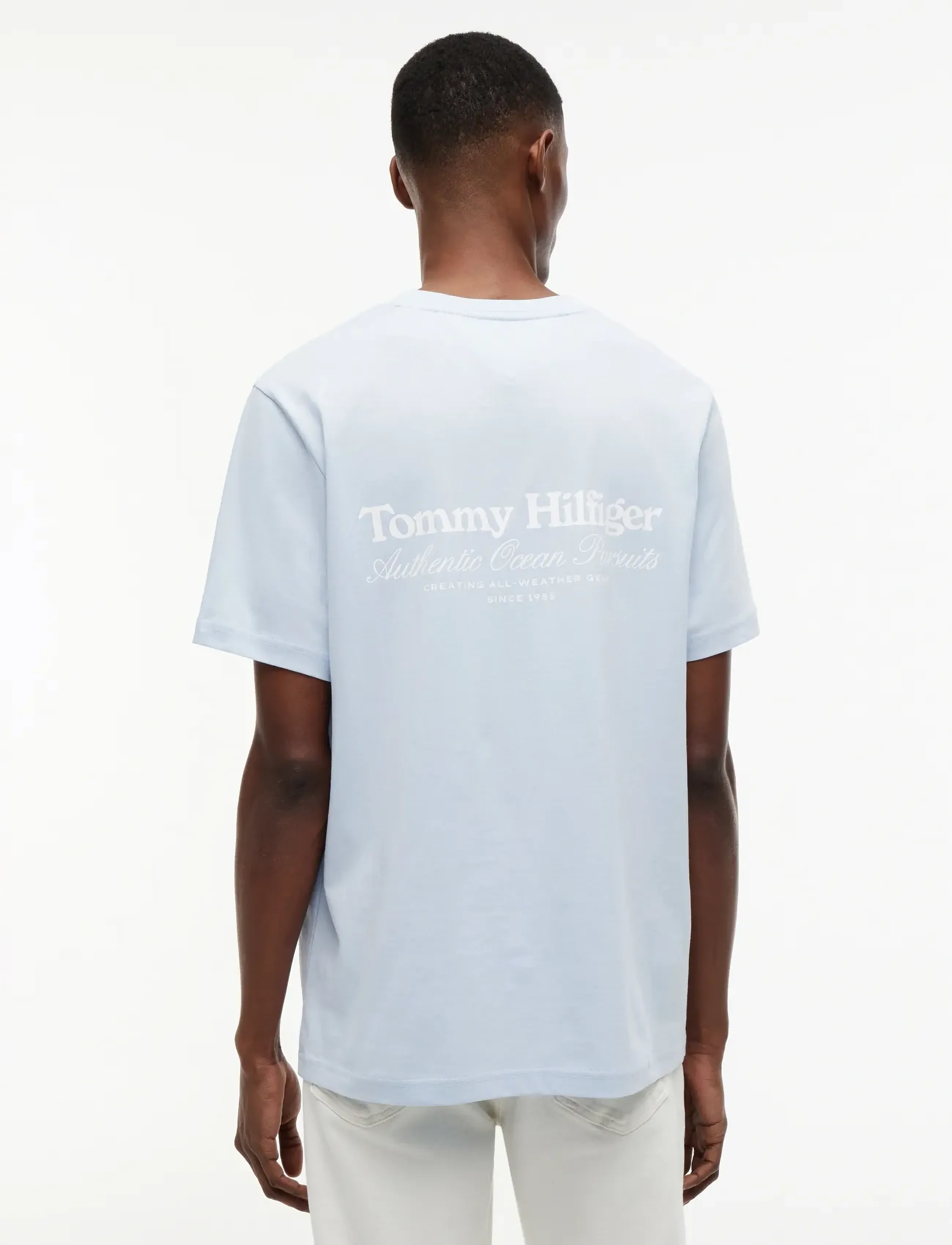 Tommy Hilfiger - NAUTICAL BACK GRAPHIC REG TEE - short-sleeved t-shirts - breezy blue - 2