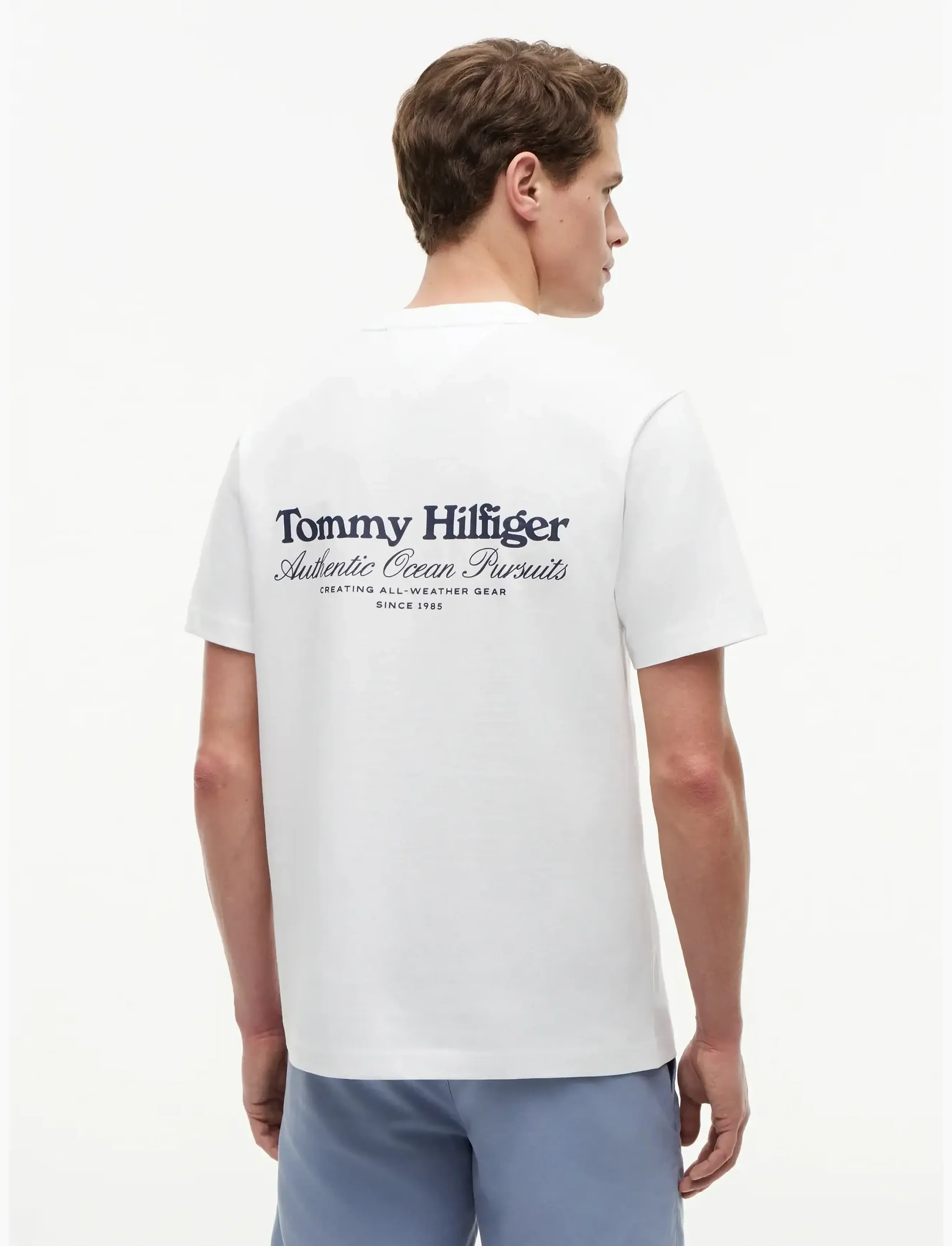 Tommy Hilfiger - NAUTICAL BACK GRAPHIC REG TEE - short-sleeved t-shirts - white - 2
