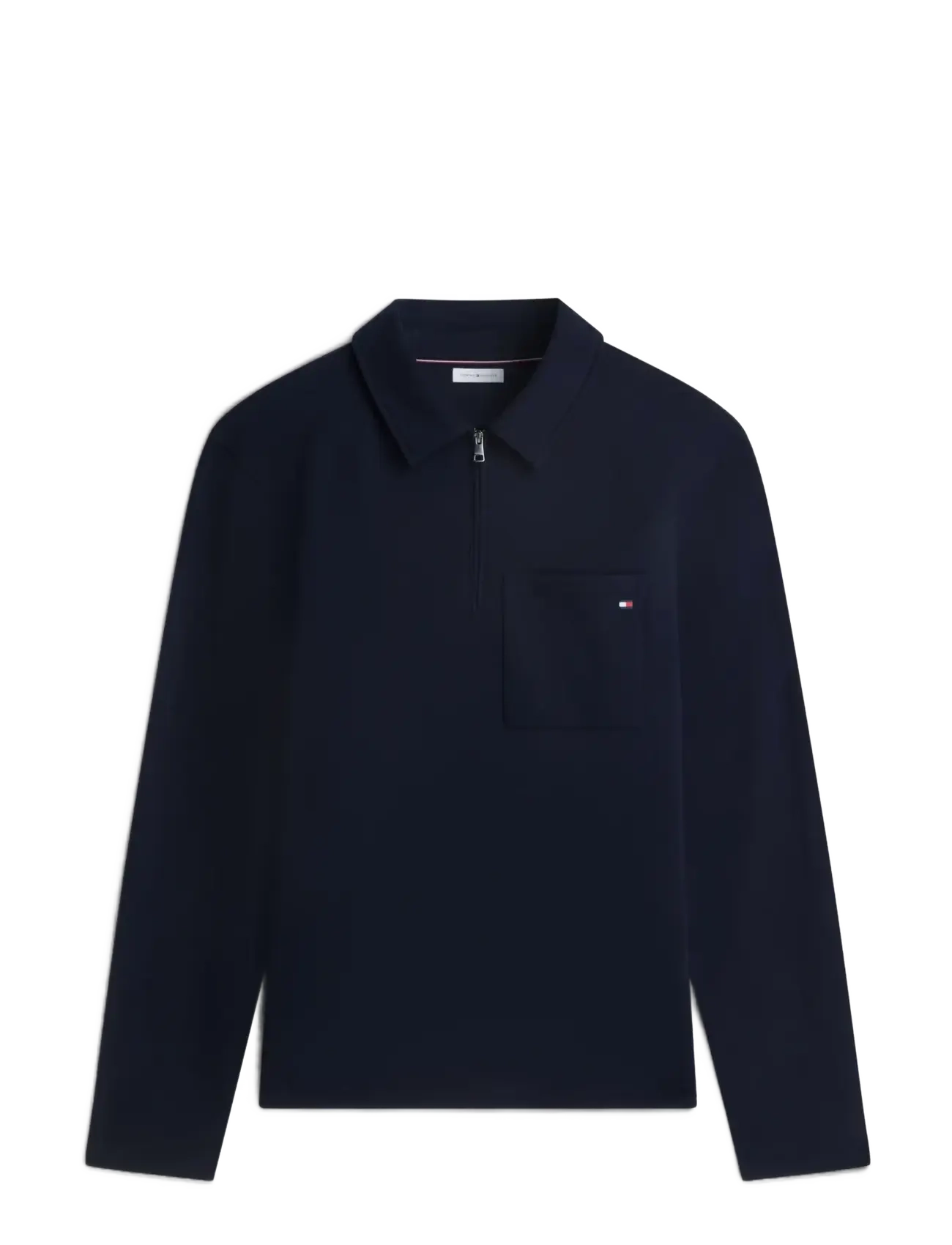 Tommy Hilfiger ESSENTIAL TERRY POCKET 1/4 ZIP - Riided - DESERT SKY / navy