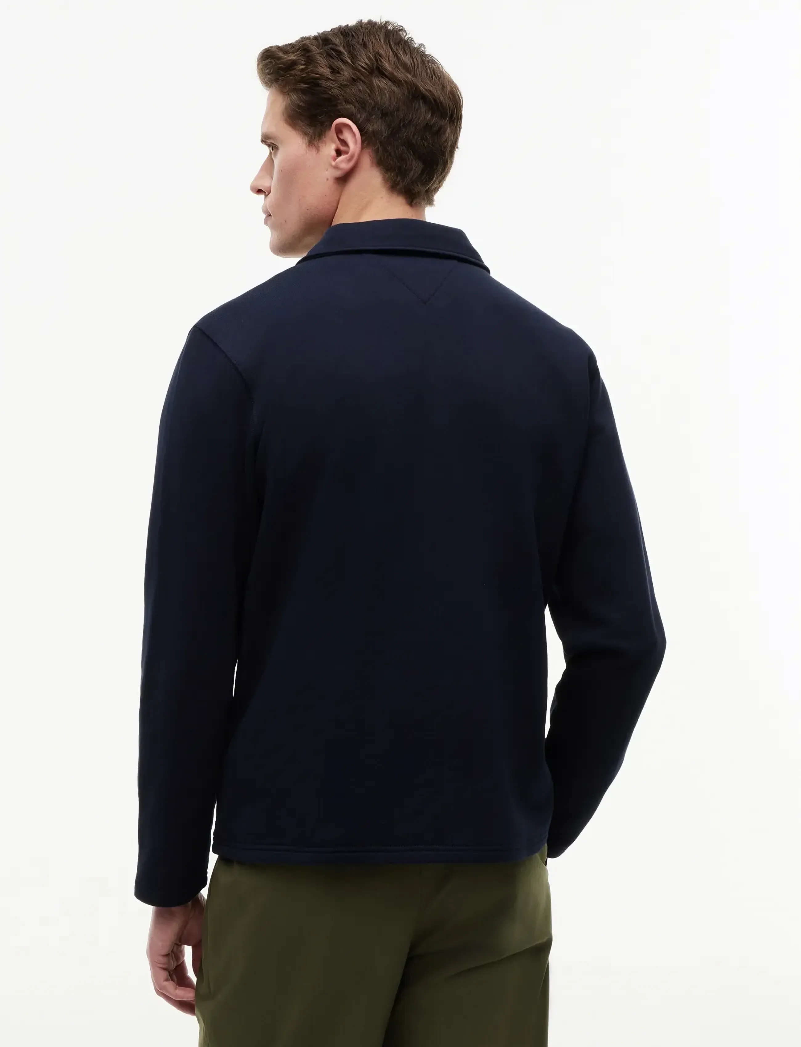 Tommy Hilfiger - ESSENTIAL TERRY POCKET 1/4 ZIP - polostrik - desert sky - 2