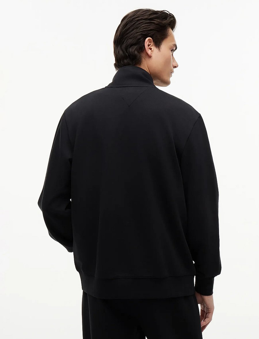 Tommy Hilfiger - SCRIPT STACK FZ STAND COLLAR - sweatshirts - black - 2