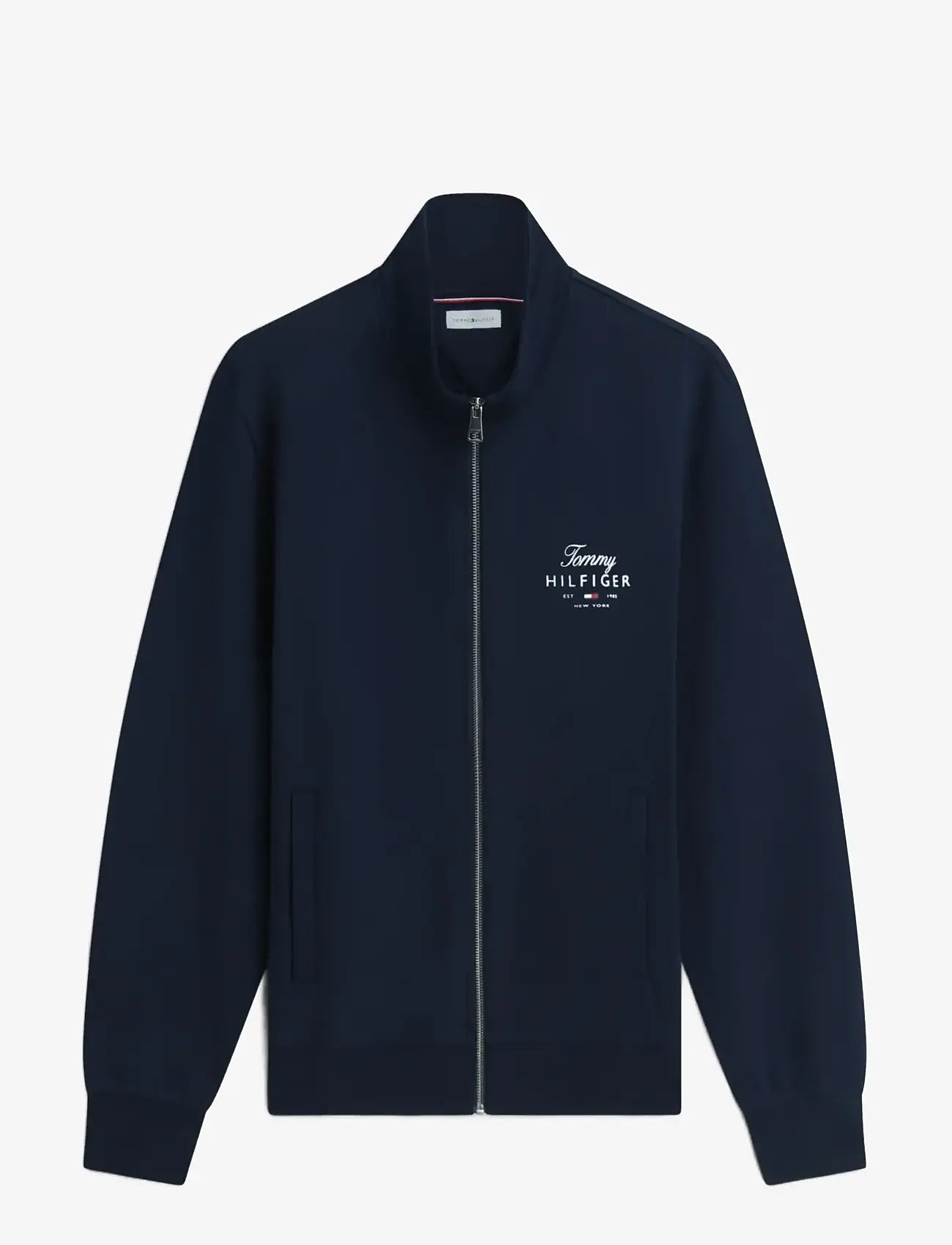 Tommy Hilfiger - SCRIPT STACK FZ STAND COLLAR - shop efter anledning - desert sky - 1