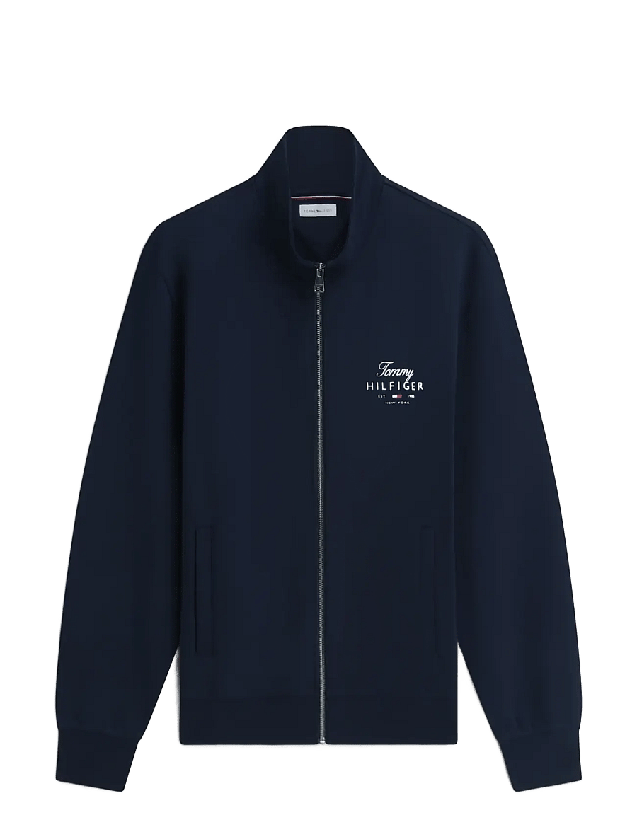Tommy Hilfiger - SCRIPT STACK FZ STAND COLLAR - shop by occasion - desert sky - 1