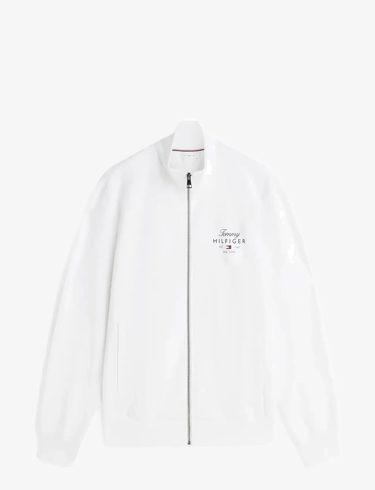 Tommy Hilfiger - SCRIPT STACK FZ STAND COLLAR - shop efter anledning - white - 1