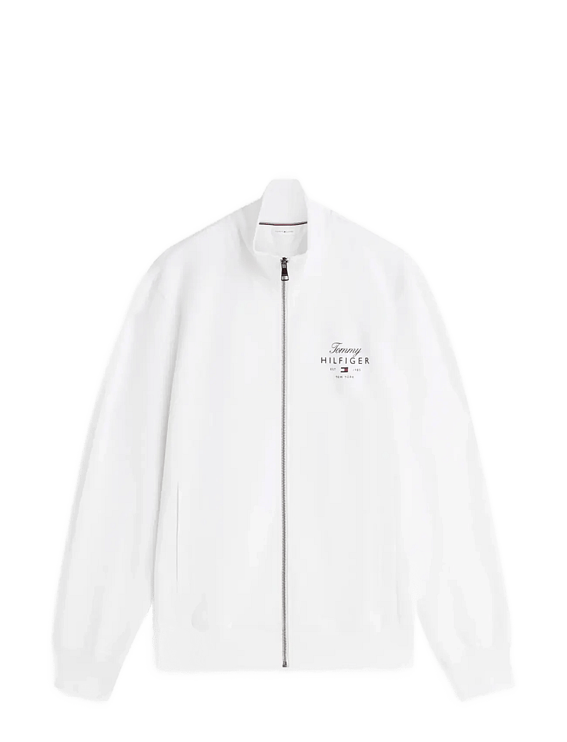 Tommy Hilfiger - SCRIPT STACK FZ STAND COLLAR - shop efter anledning - white - 1