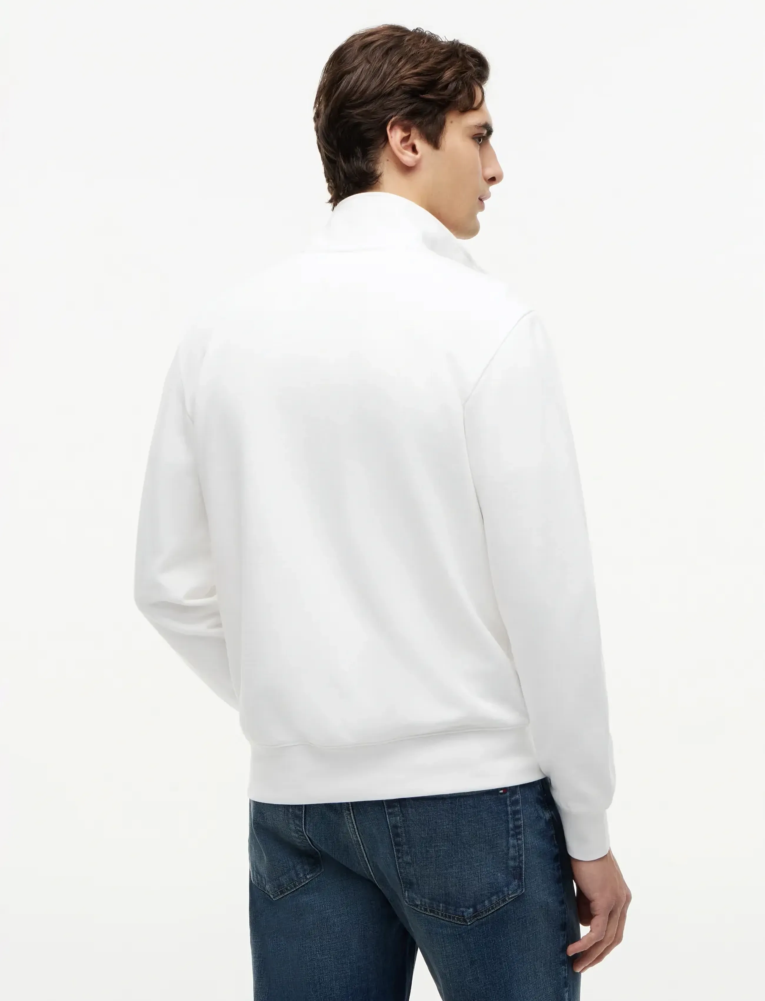 Tommy Hilfiger - SCRIPT STACK FZ STAND COLLAR - shop by occasion - white - 2