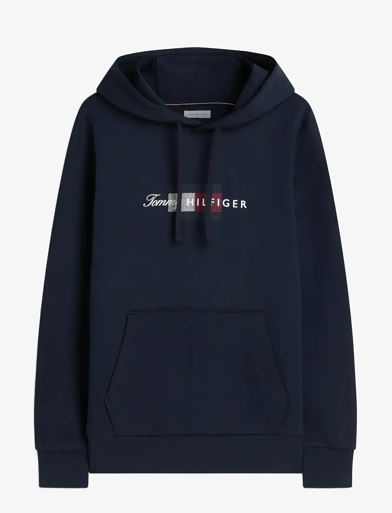 Tommy Hilfiger - SCRIPT FLAG HOODIE - hoodies - desert sky - 1