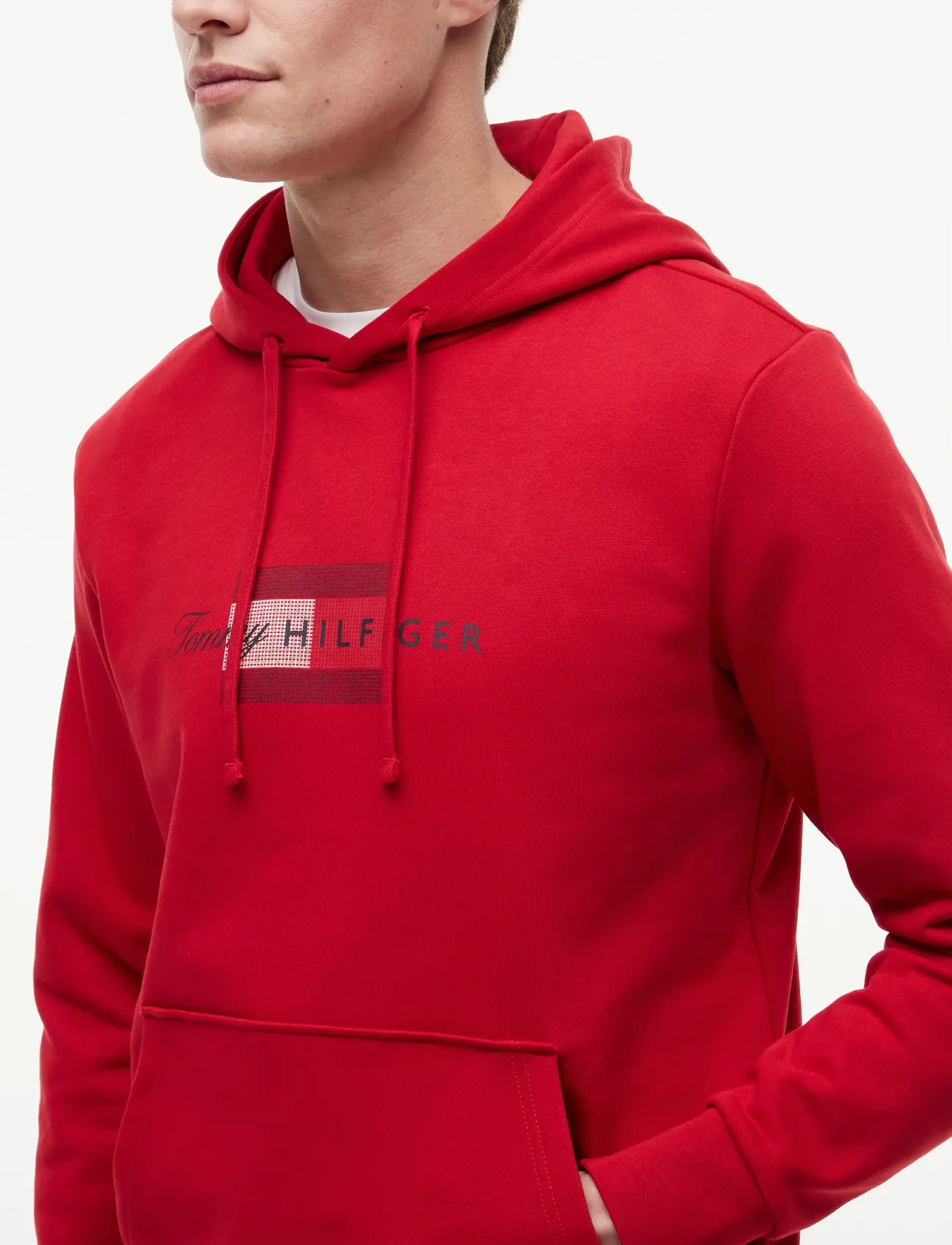 Tommy Hilfiger - SCRIPT FLAG HOODIE - hoodies - medium red - 3