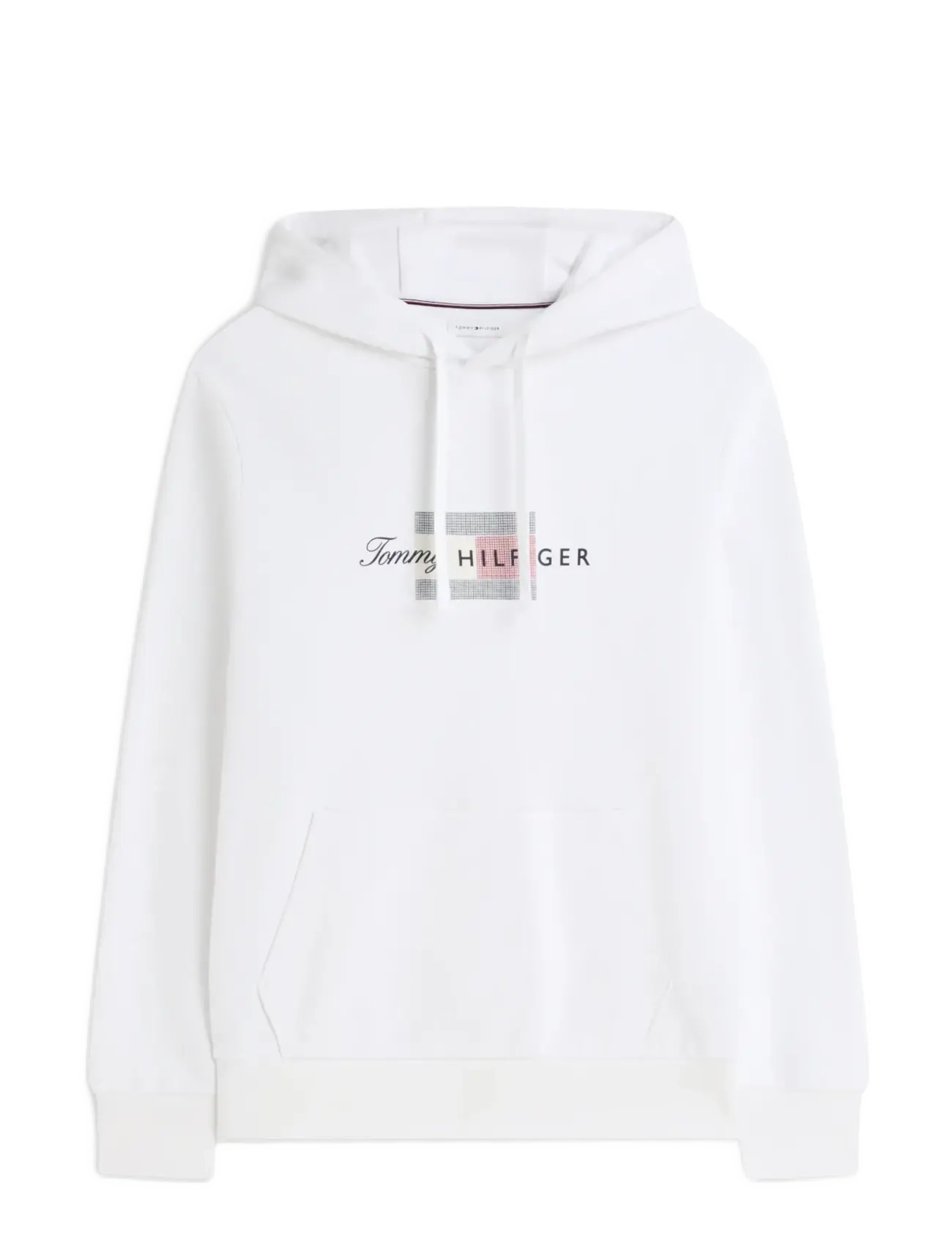 TOMMY HILFIGER Script Flag Hoodie Weiß - S - Herren