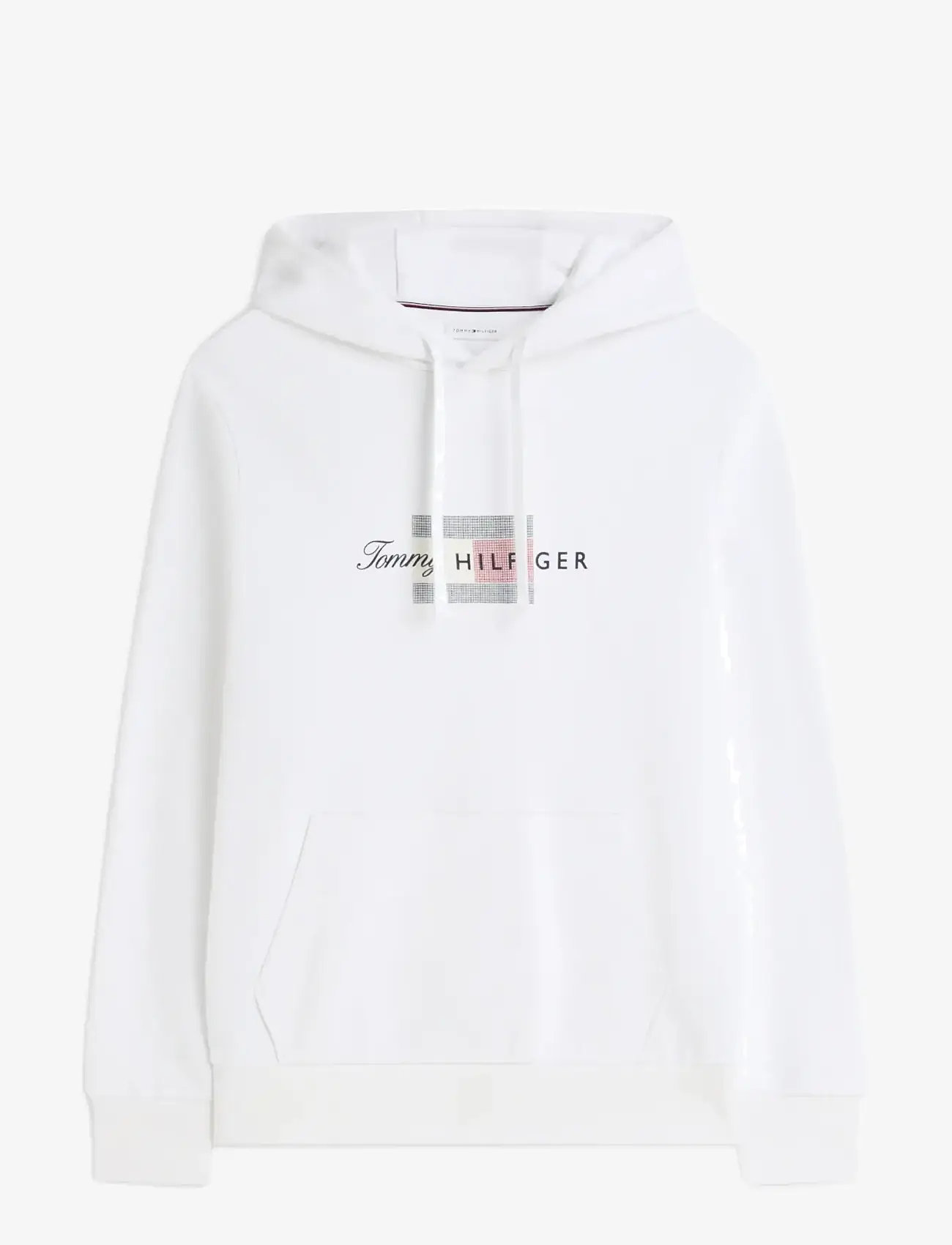 Tommy Hilfiger - SCRIPT FLAG HOODIE - hættetrøjer - white - 1