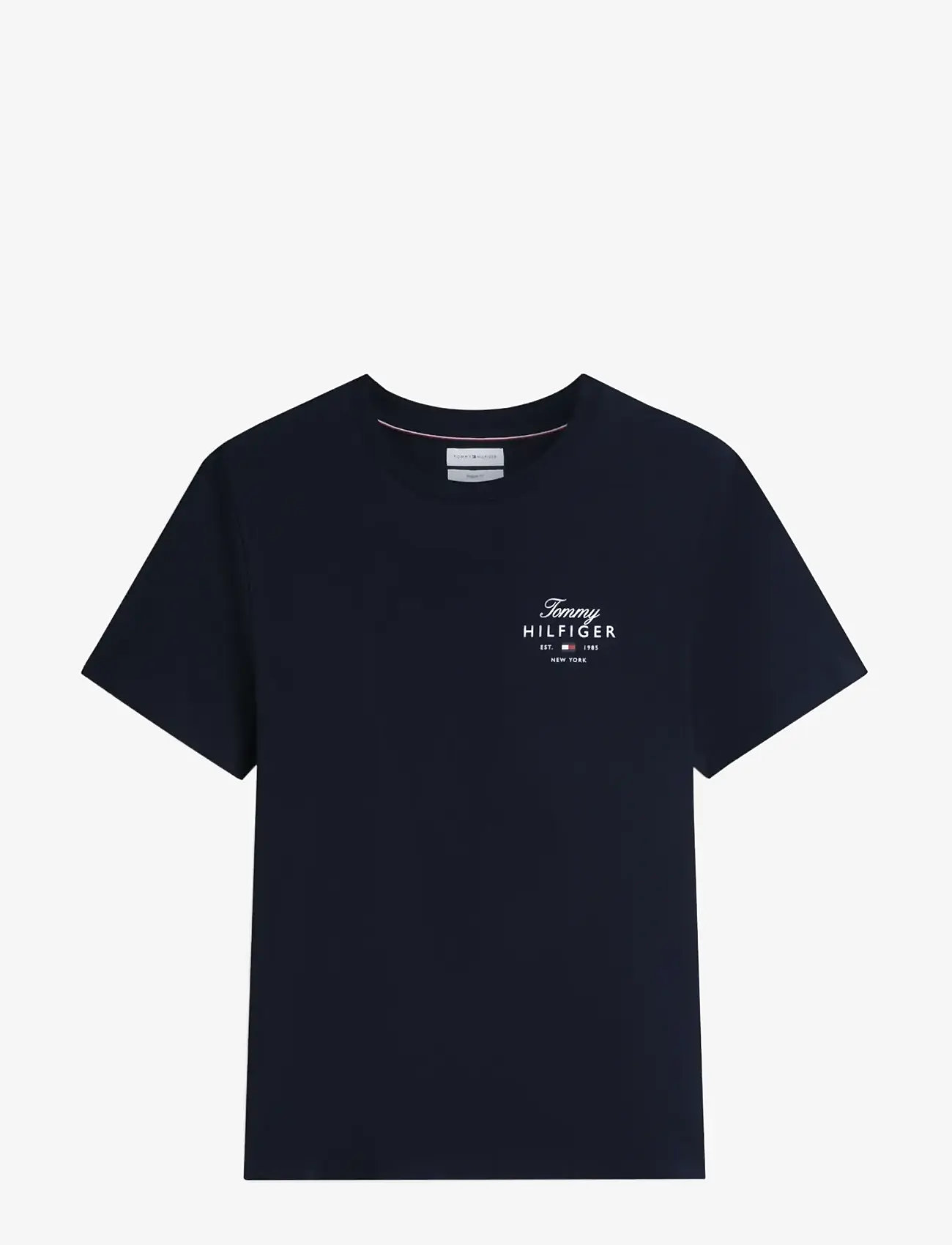 Tommy Hilfiger - SCRIPT STACK REGULAR TEE - kortærmede t-shirts - desert sky - 1