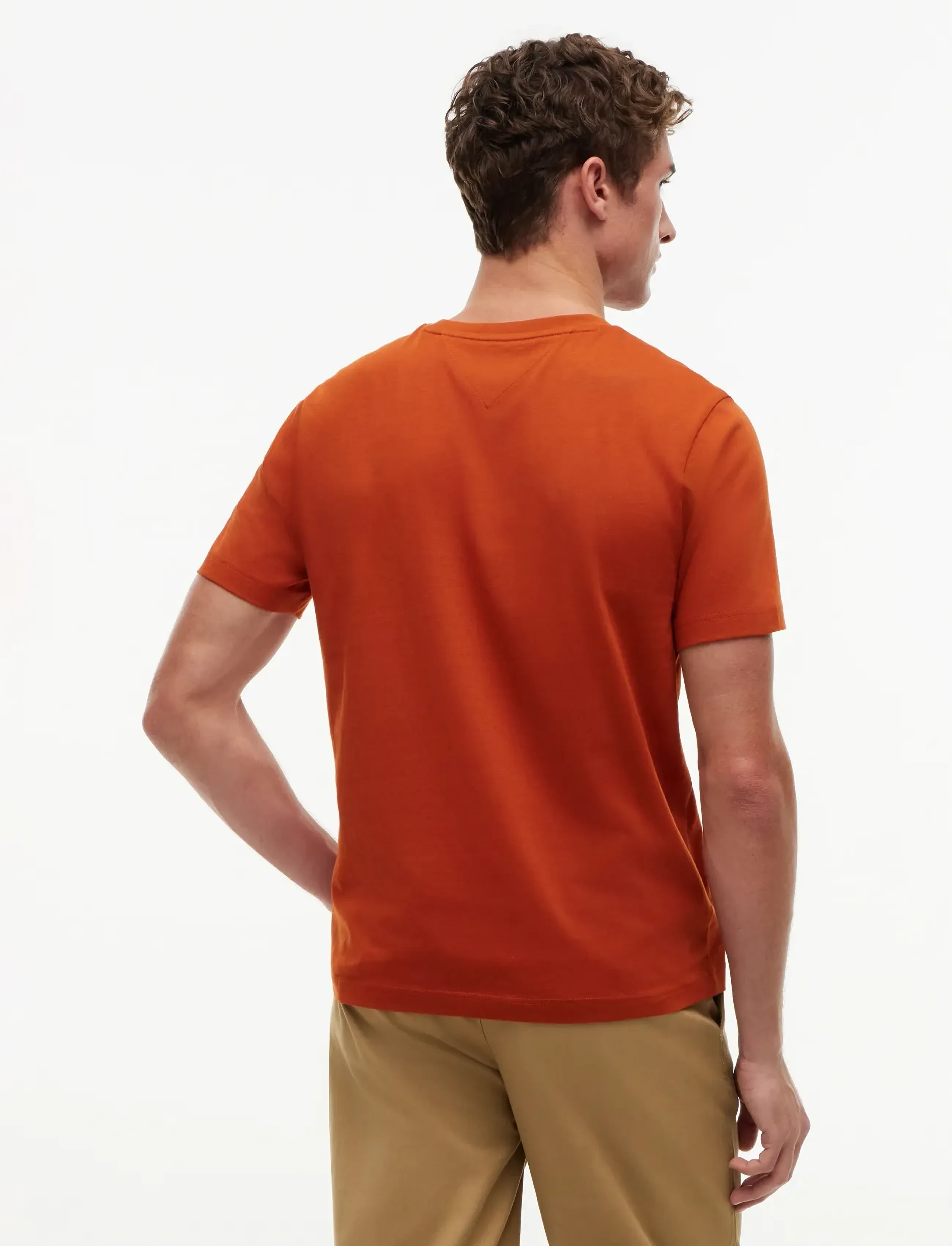 Tommy Hilfiger - SCRIPT STACK REGULAR TEE - short-sleeved t-shirts - rusty ochre - 2