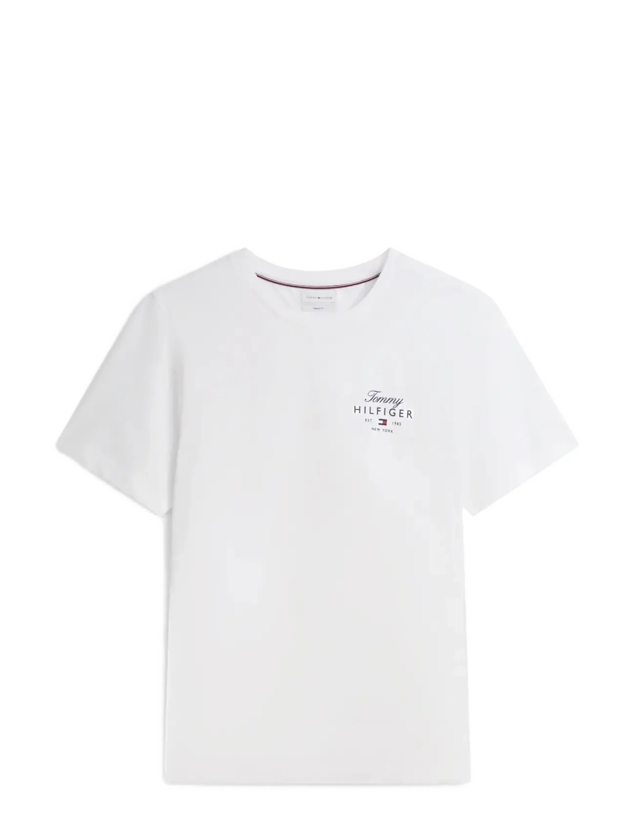 TOMMY HILFIGER Script Stack Regular Tee Weiß - XL - Herren