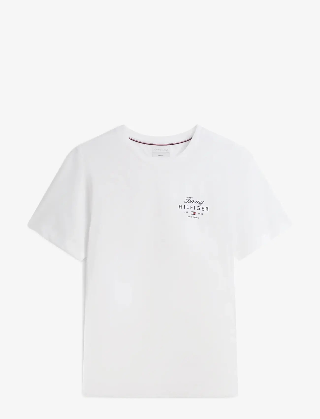Tommy Hilfiger - SCRIPT STACK REGULAR TEE - kortærmede t-shirts - white - 1
