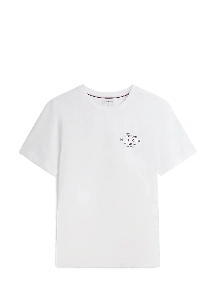 Tommy Hilfiger - SCRIPT STACK REGULAR TEE - lühikeste varrukatega t-särgid - white - 1