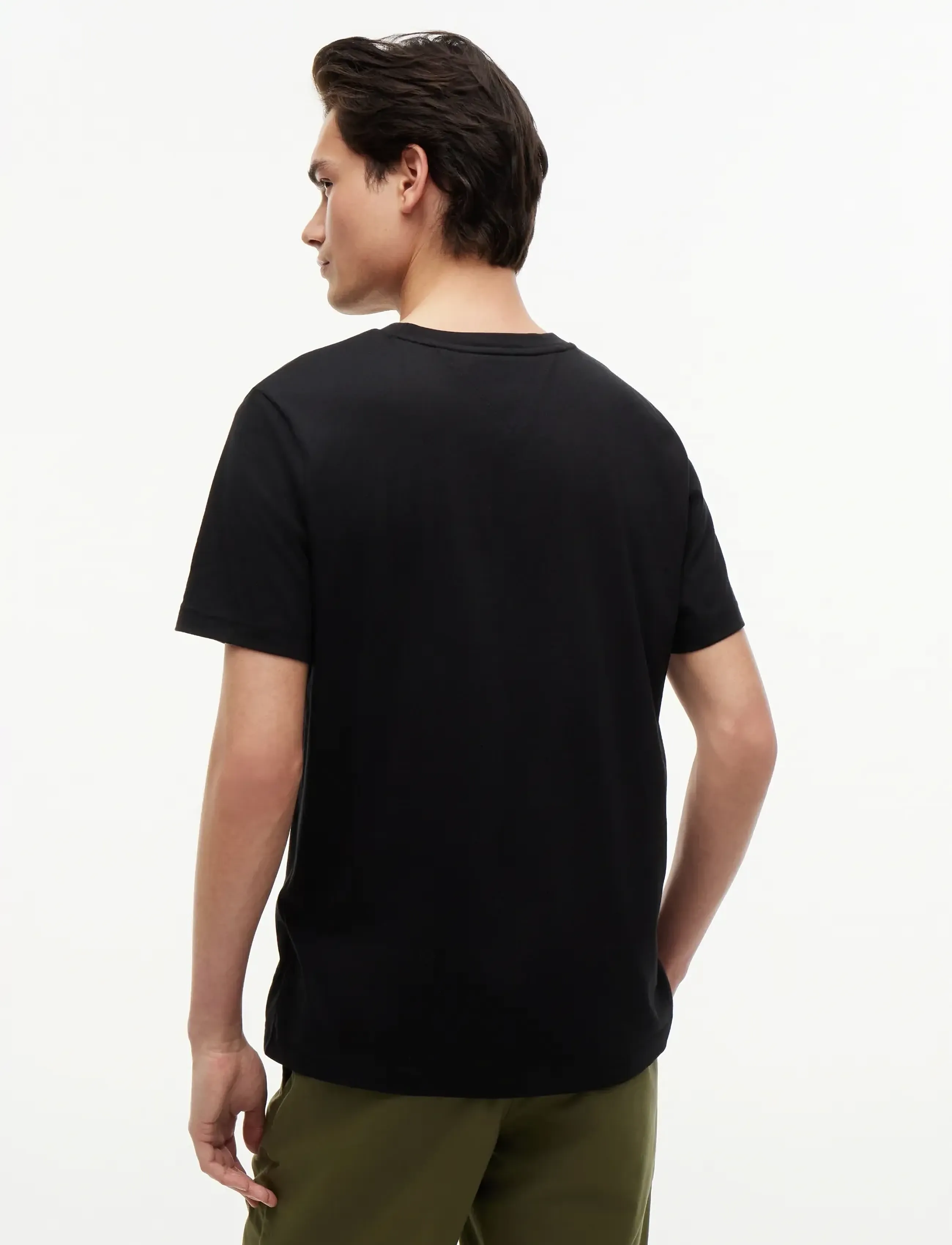 Tommy Hilfiger - SCRIPT FLAG REGULAR TEE - kortärmade t-shirts - black - 2