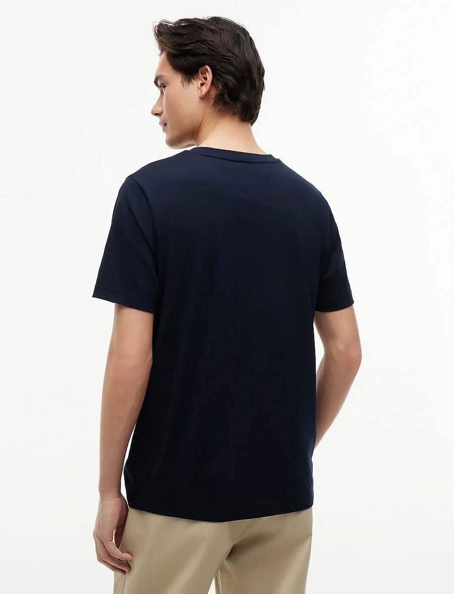 Tommy Hilfiger - SCRIPT FLAG REGULAR TEE - short-sleeved t-shirts - desert sky - 2