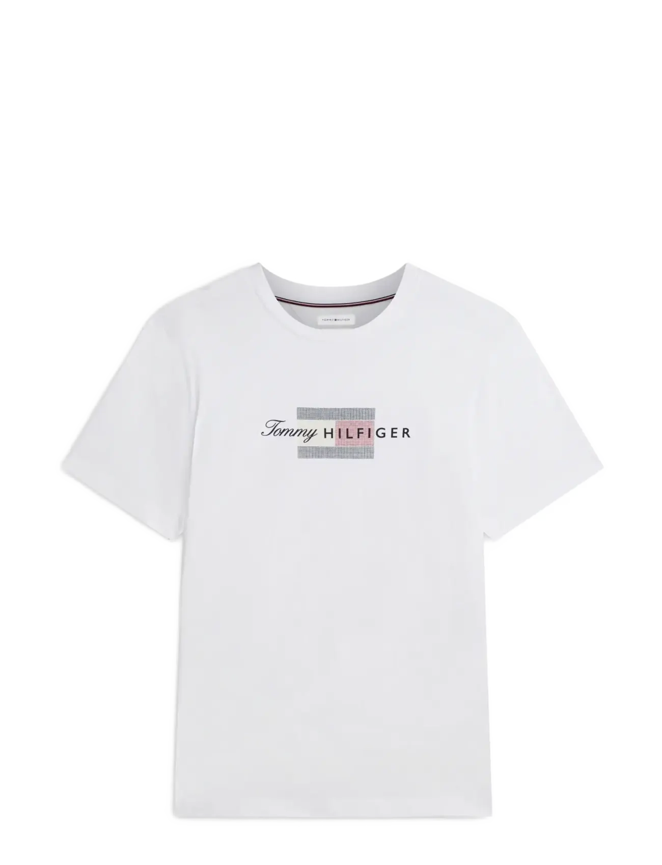 TOMMY HILFIGER Script Flag Regular Tee Weiß - M - Herren