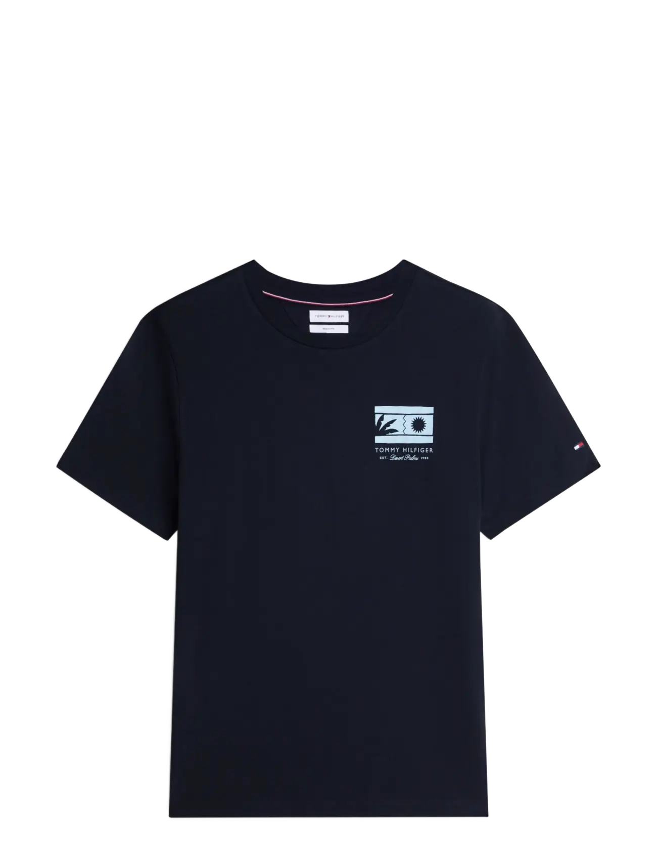 Tommy Hilfiger - MONO SUN GRAPHIC REGULAR TEE - kurzärmelige t-shirts - desert sky - 1