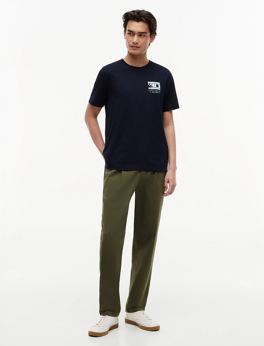 Tommy Hilfiger - MONO SUN GRAPHIC REGULAR TEE - kurzärmelige t-shirts - desert sky - 4