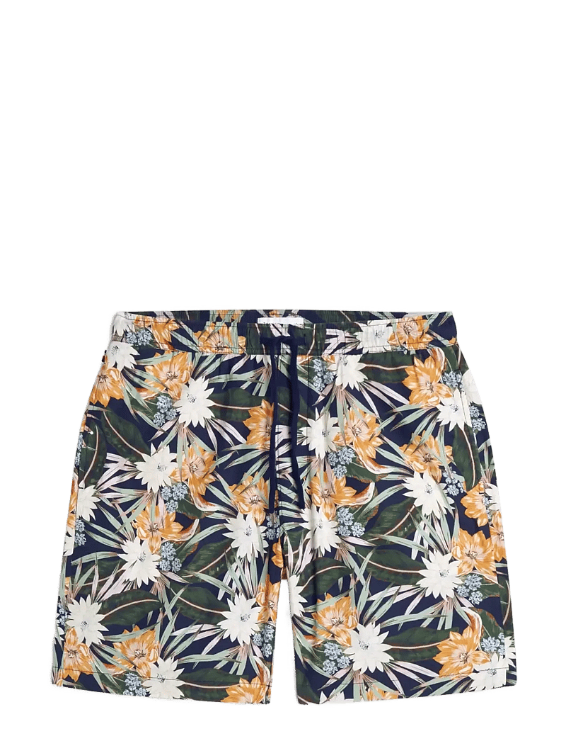 Tommy Hilfiger - DOVER 8" CO LYOCELL FLORAL 2/3 - casual shorts - carbon navy allover - 1