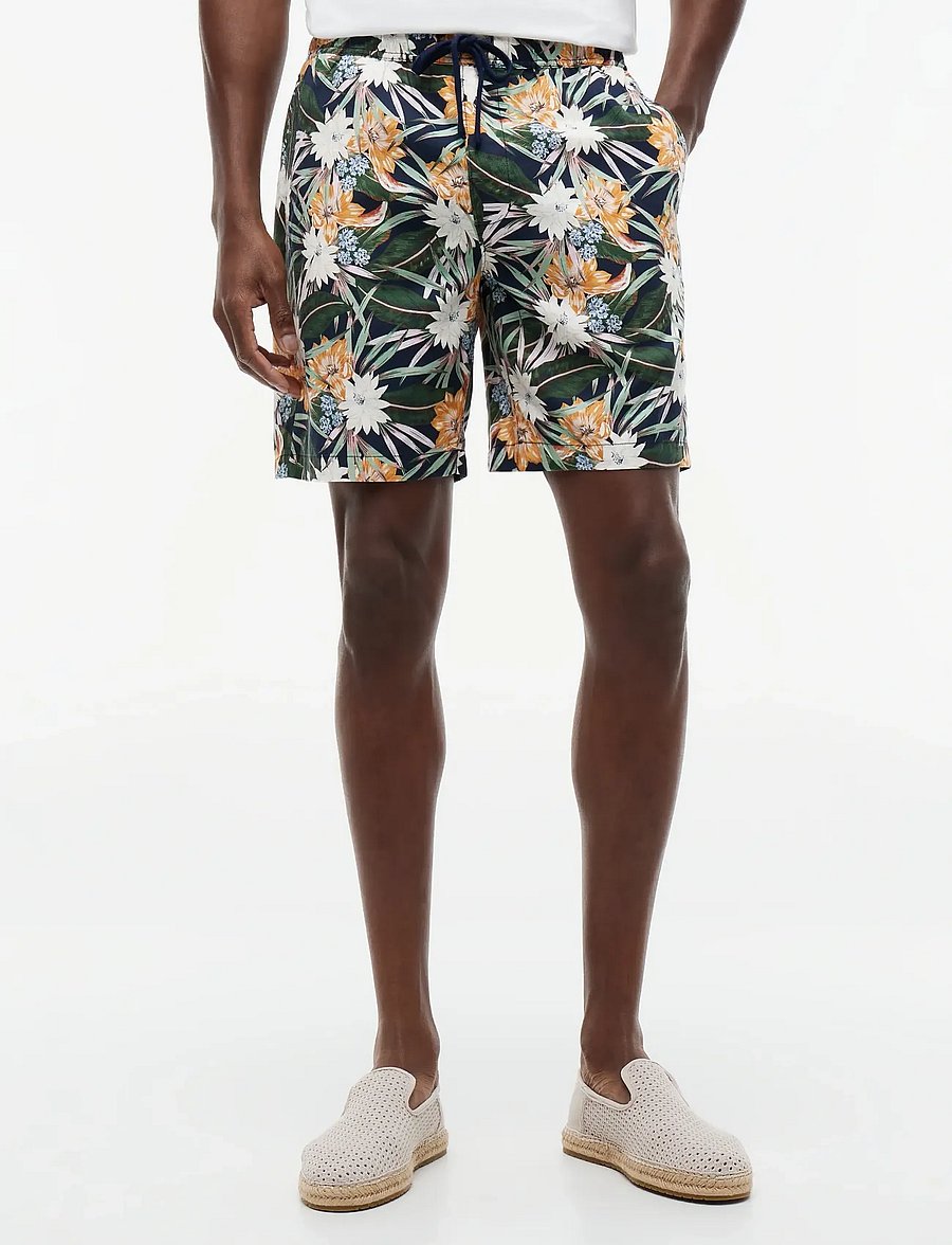 Tommy Hilfiger - DOVER 8" CO LYOCELL FLORAL 2/3 - casual shorts - carbon navy allover - 0