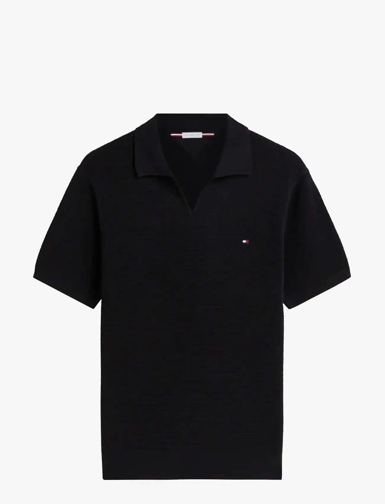 Tommy Hilfiger - SEASONAL STRUCTURE SS JONNY POLO - short-sleeved polos - black - 1
