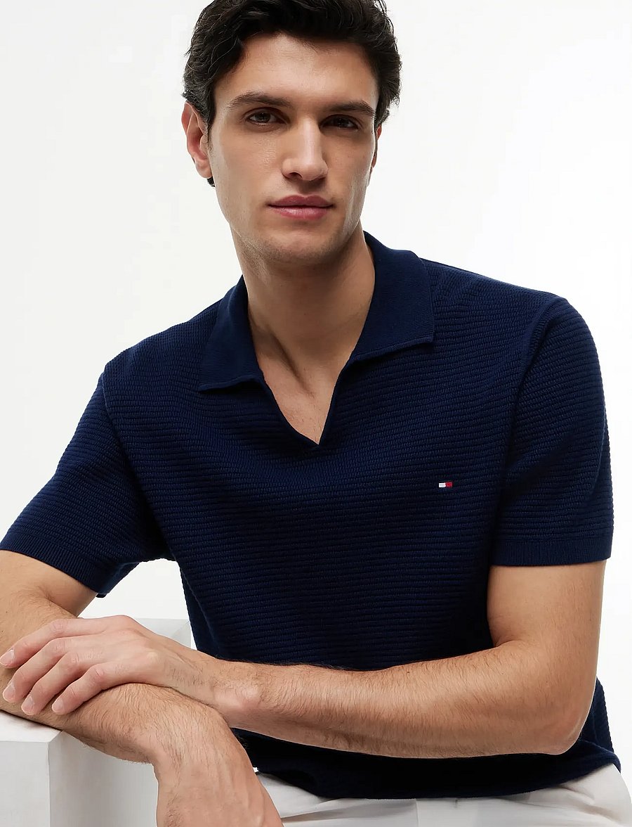 Tommy Hilfiger - SEASONAL STRUCTURE SS JONNY POLO - kurzärmelig - carbon navy - 3