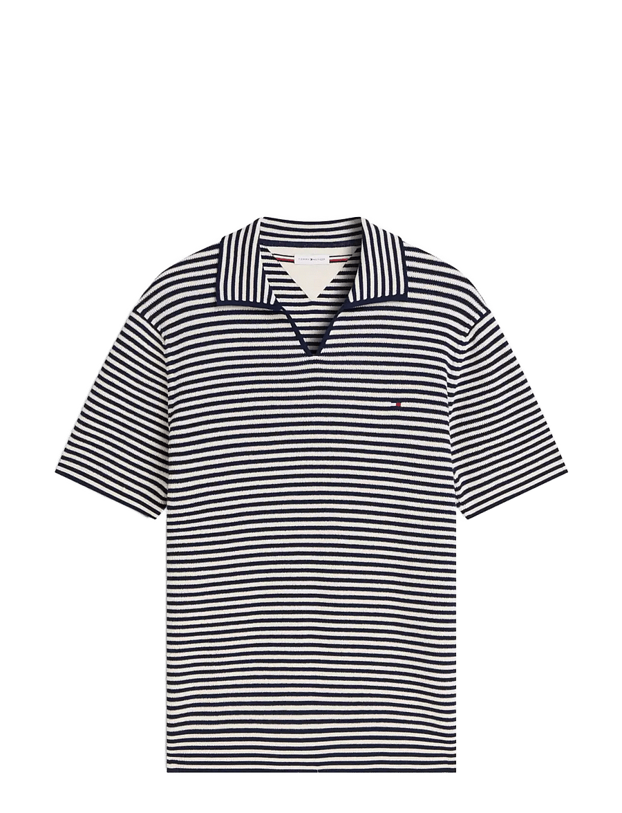 Tommy Hilfiger - SEASONAL STRUCTURE SS JONNY POLO - kurzärmelig - carbon navy ivory petal - 1