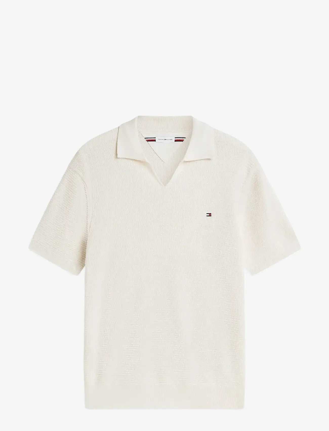 Tommy Hilfiger - SEASONAL STRUCTURE SS JONNY POLO - kortærmede poloer - ivory petal - 1
